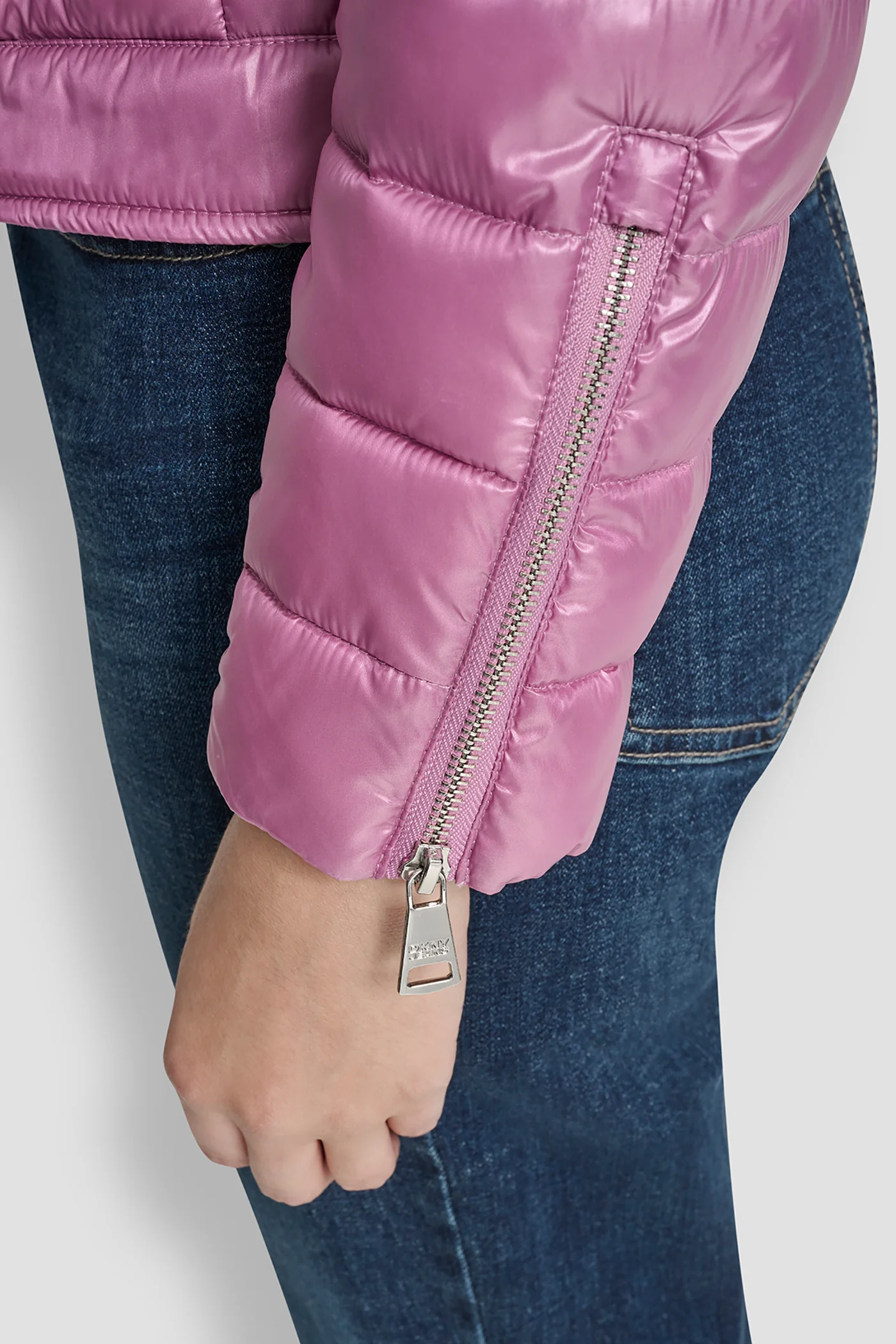 MOTO STYLE LIGHT WEIGHT PUFFER JACKET - Image 6