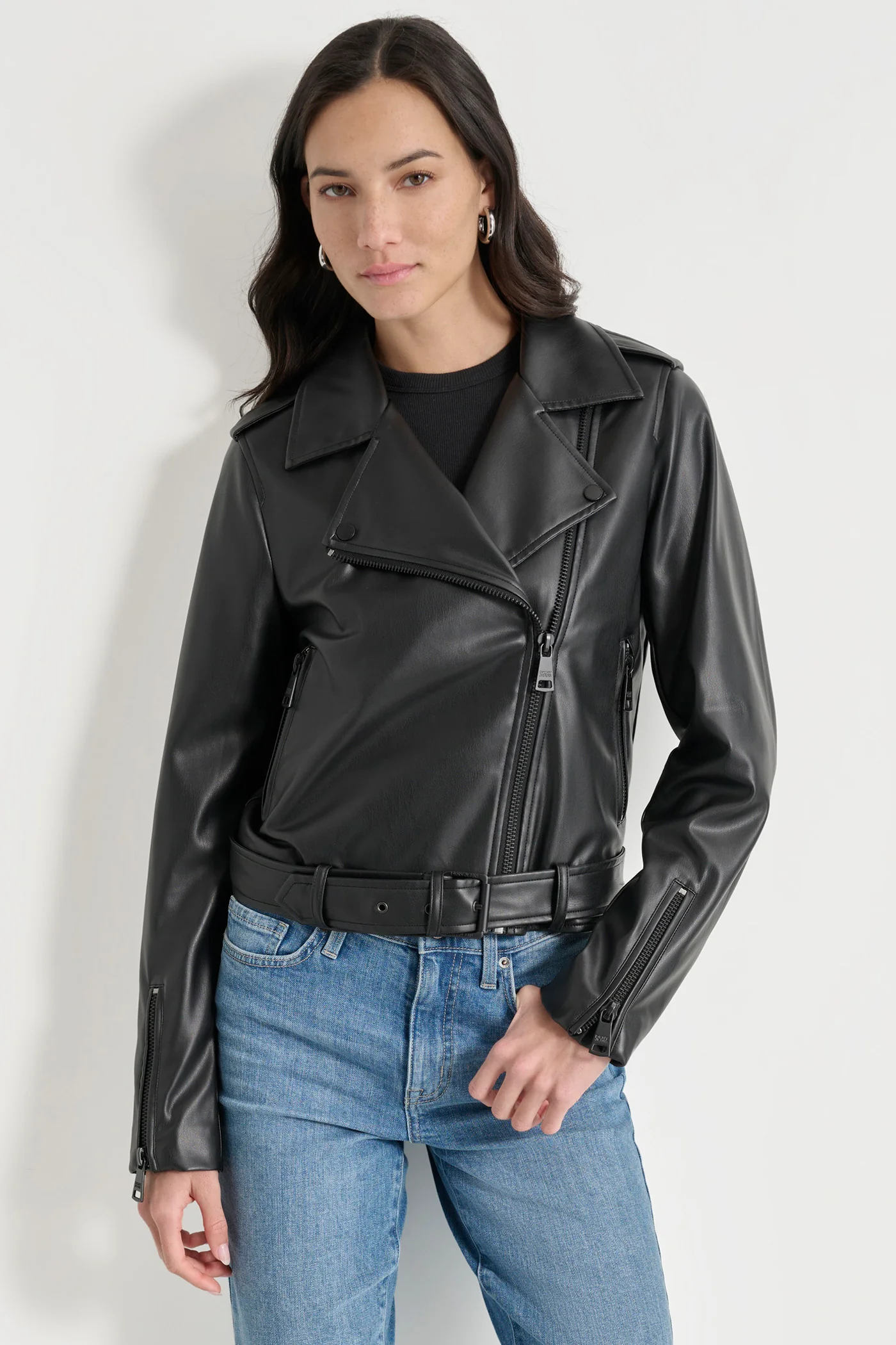 FAUX LEATHER MOTO JACKET - Image 4