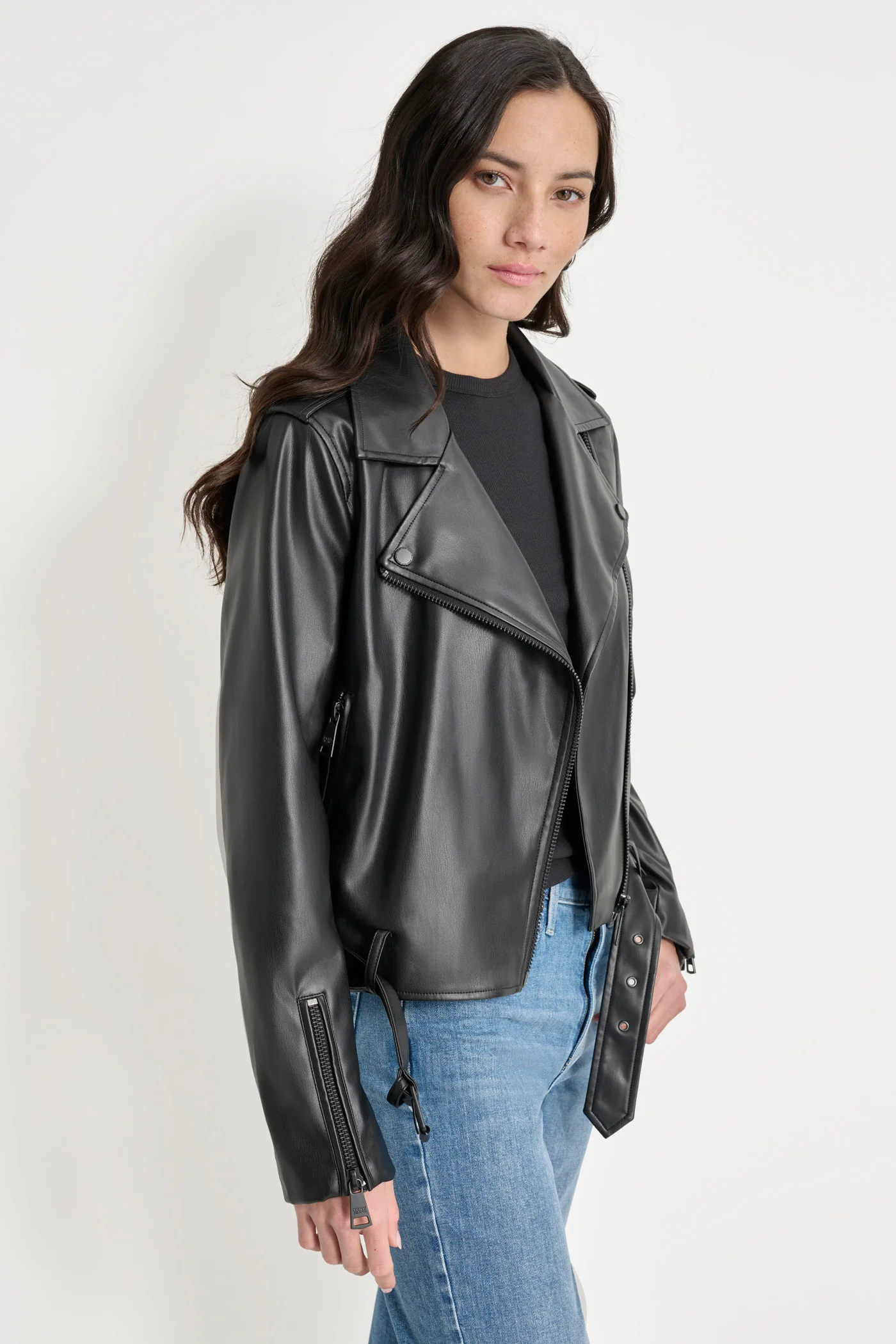 FAUX LEATHER MOTO JACKET - Image 5
