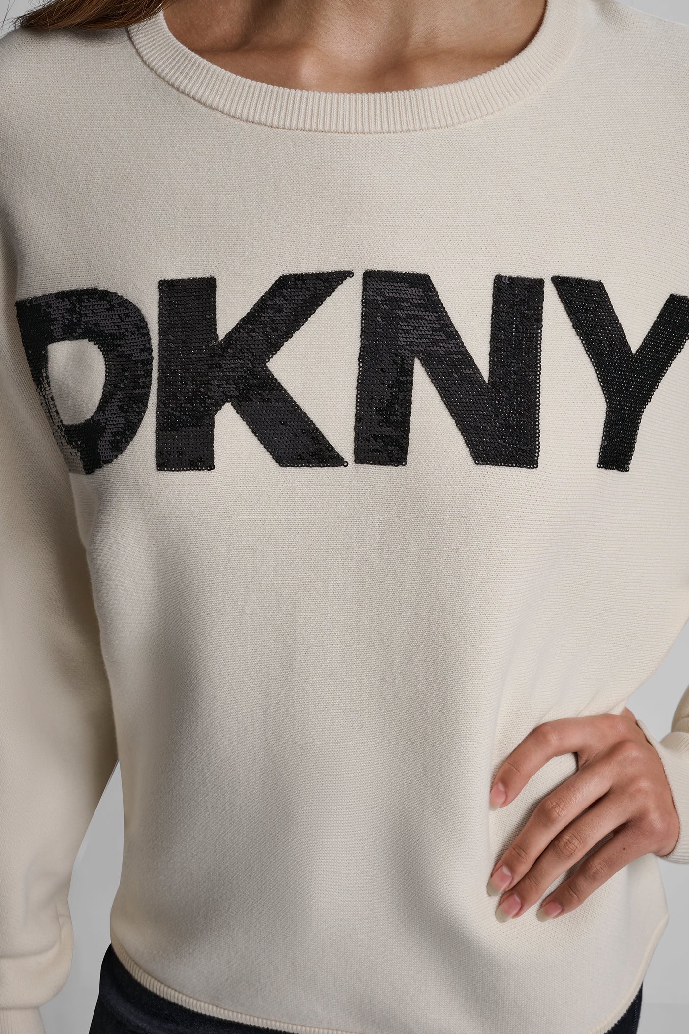 SEQUIN LOGO SWEATER - Image 4