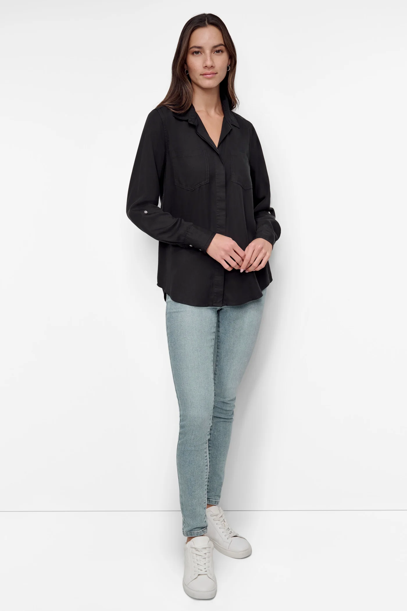 SPLIT BACK BUTTON FRONT WITH ROLL TAB - Image 3