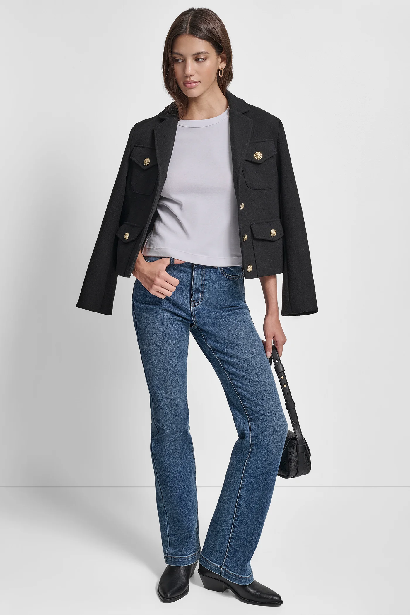CROPPED FAUX WOOL JACKET - Image 7