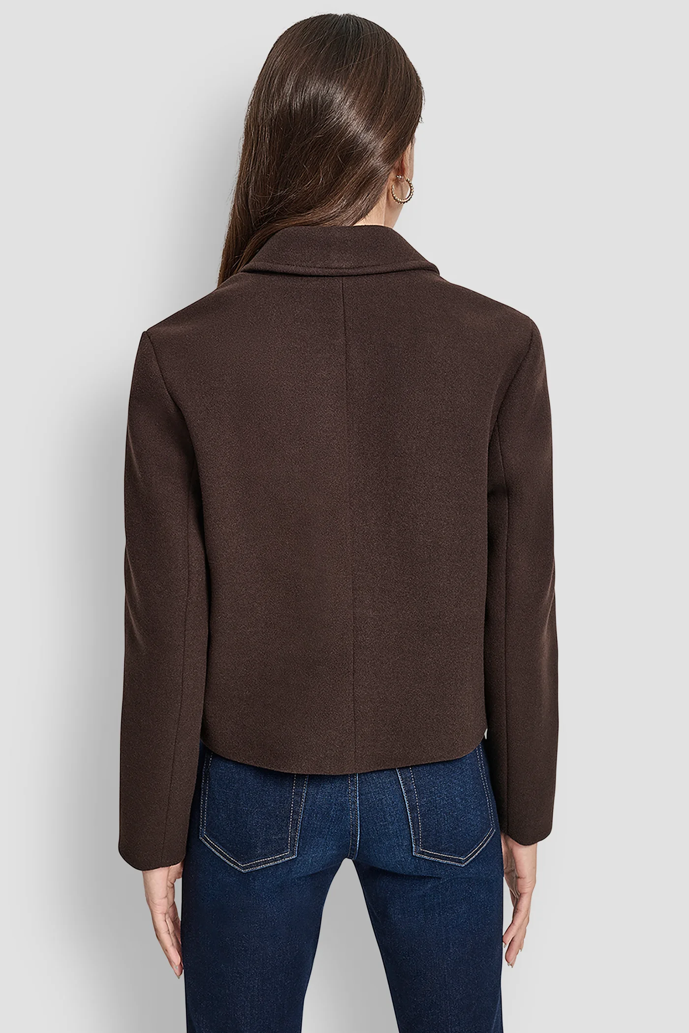 CROPPED FAUX WOOL JACKET - Image 4