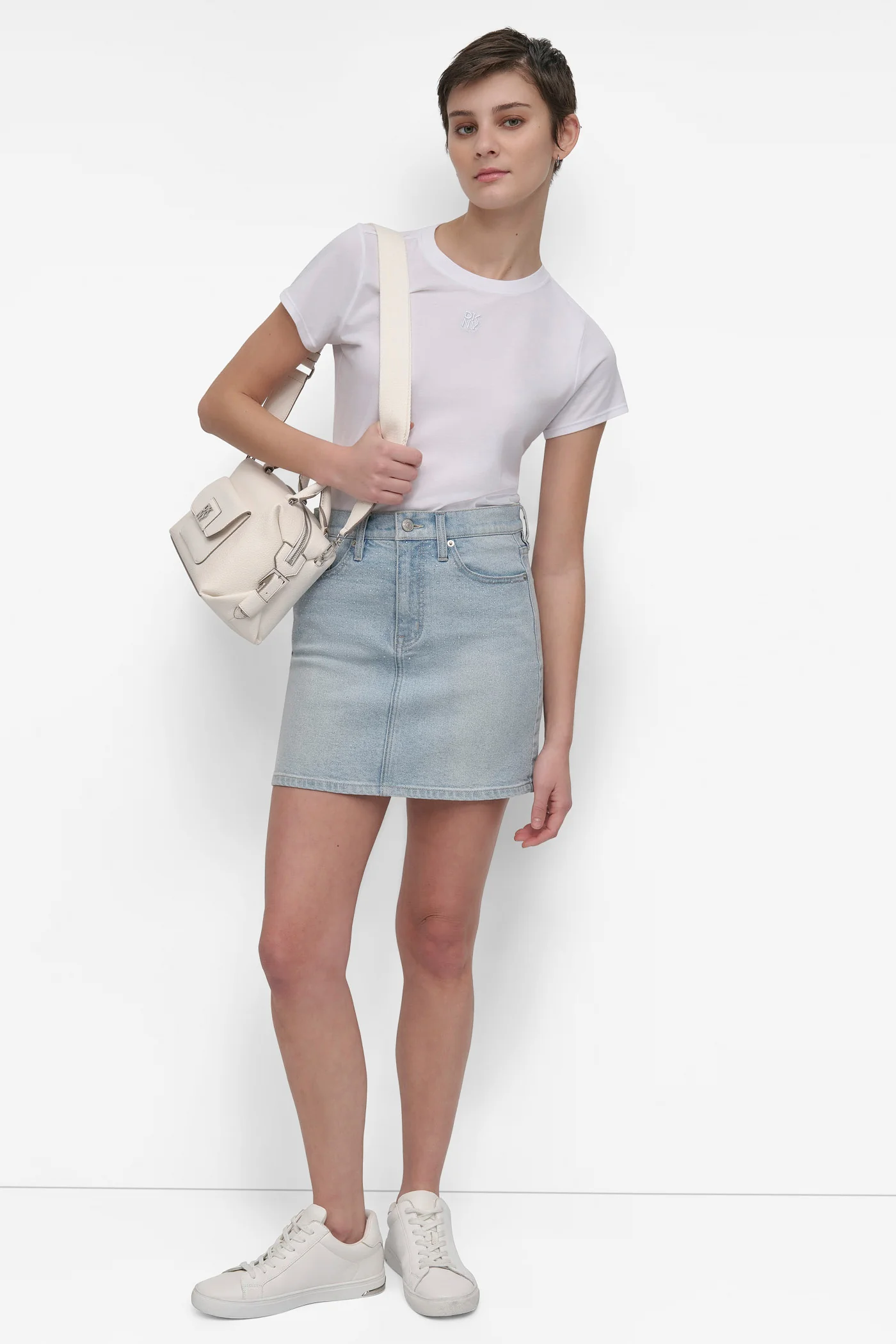 MINI SKIRT WITH RHINESTONE EMBELLISHMENT - Image 6