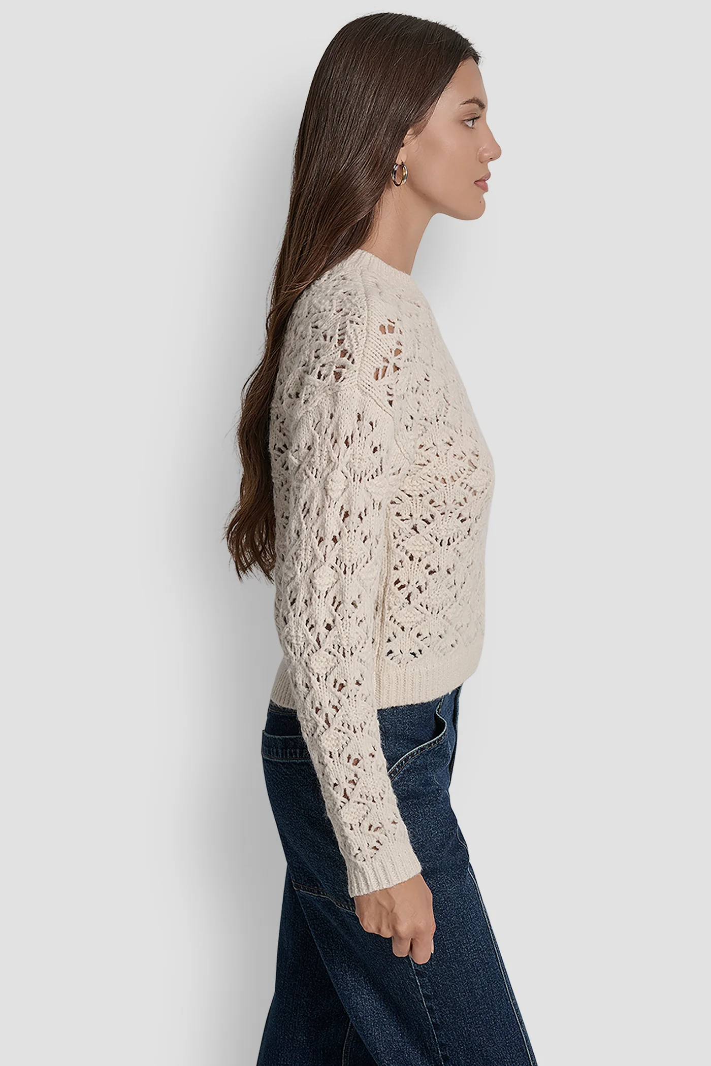 POINTELLE STITCH SWEATER - Image 3