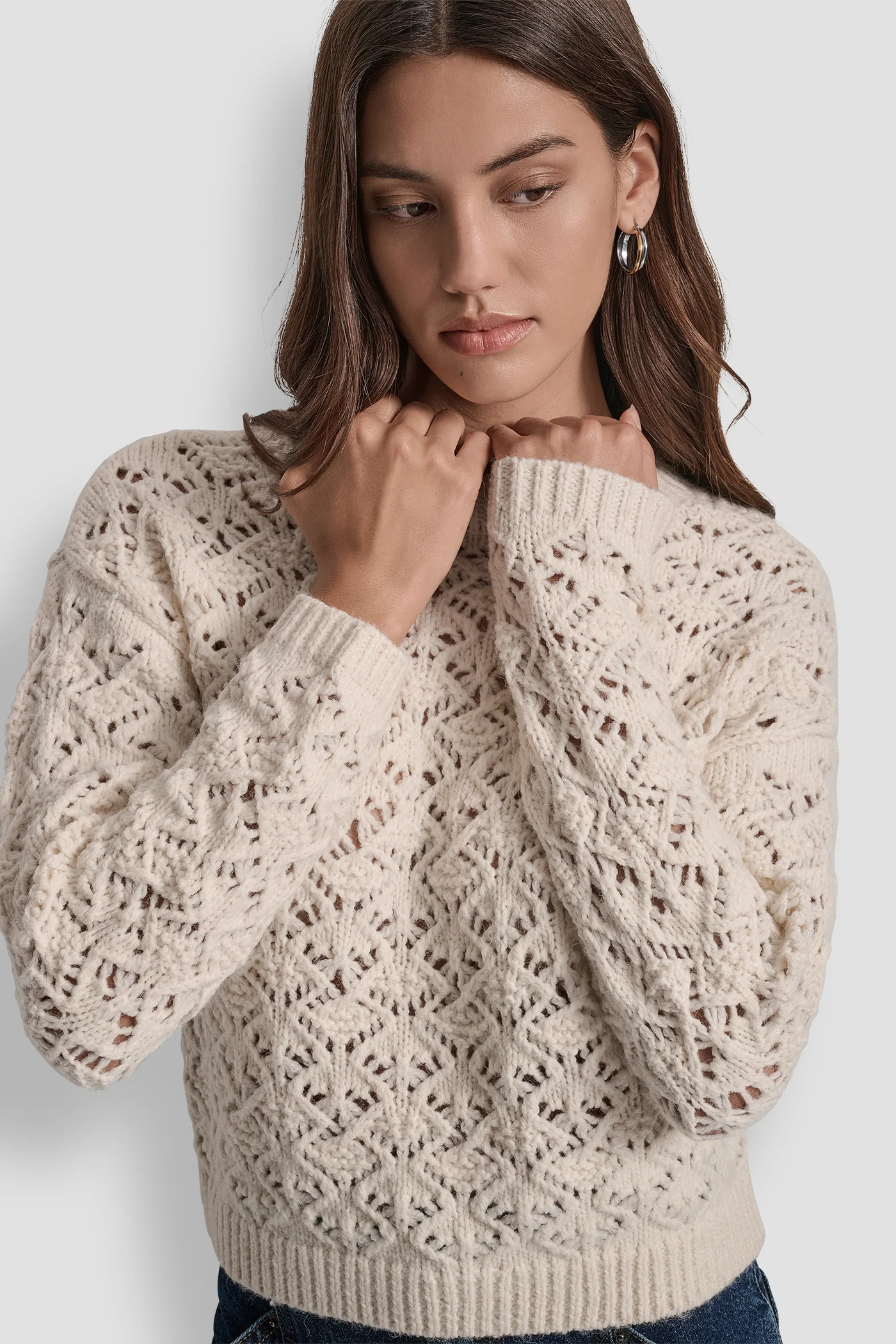 POINTELLE STITCH SWEATER - Image 5