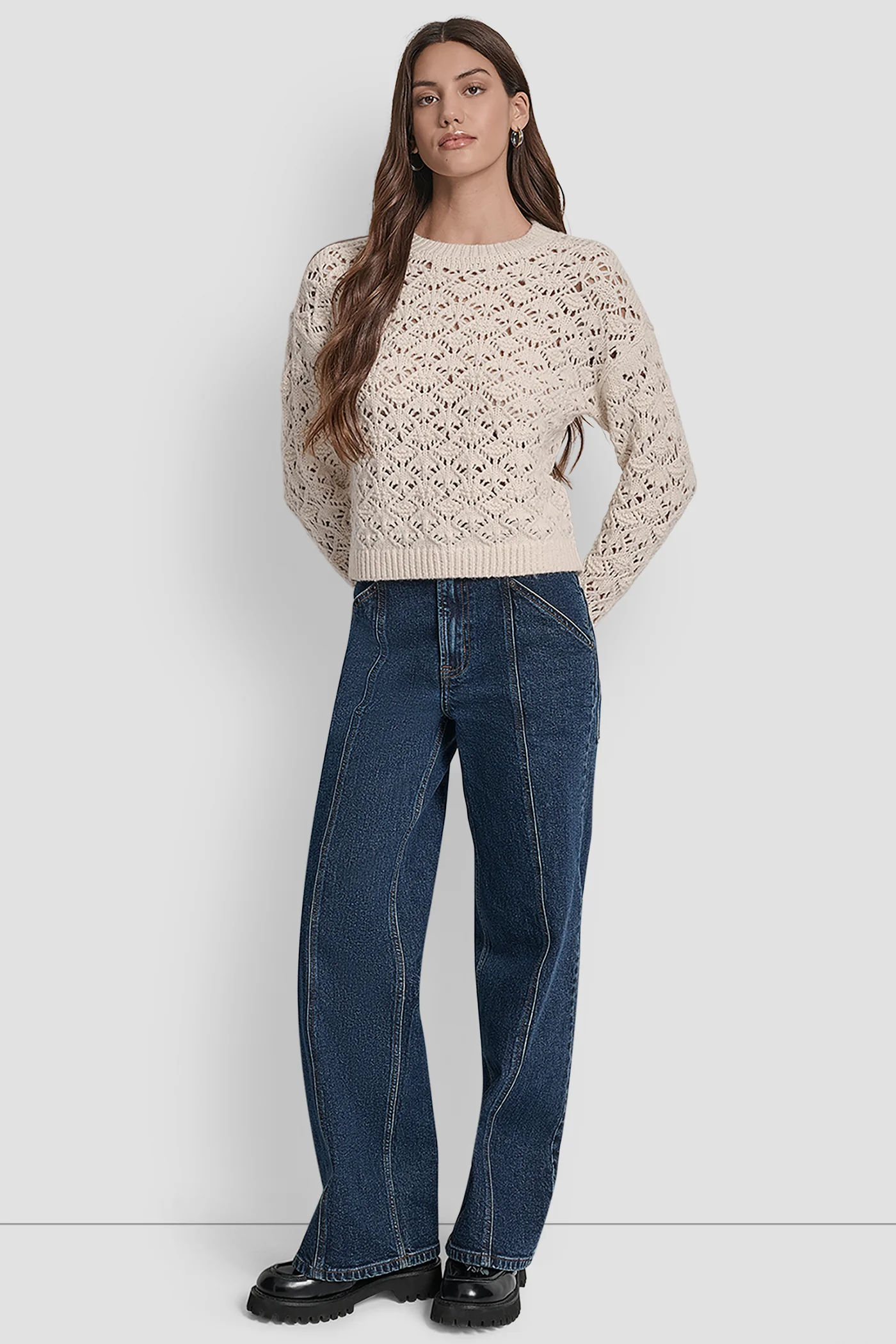 POINTELLE STITCH SWEATER - Image 6