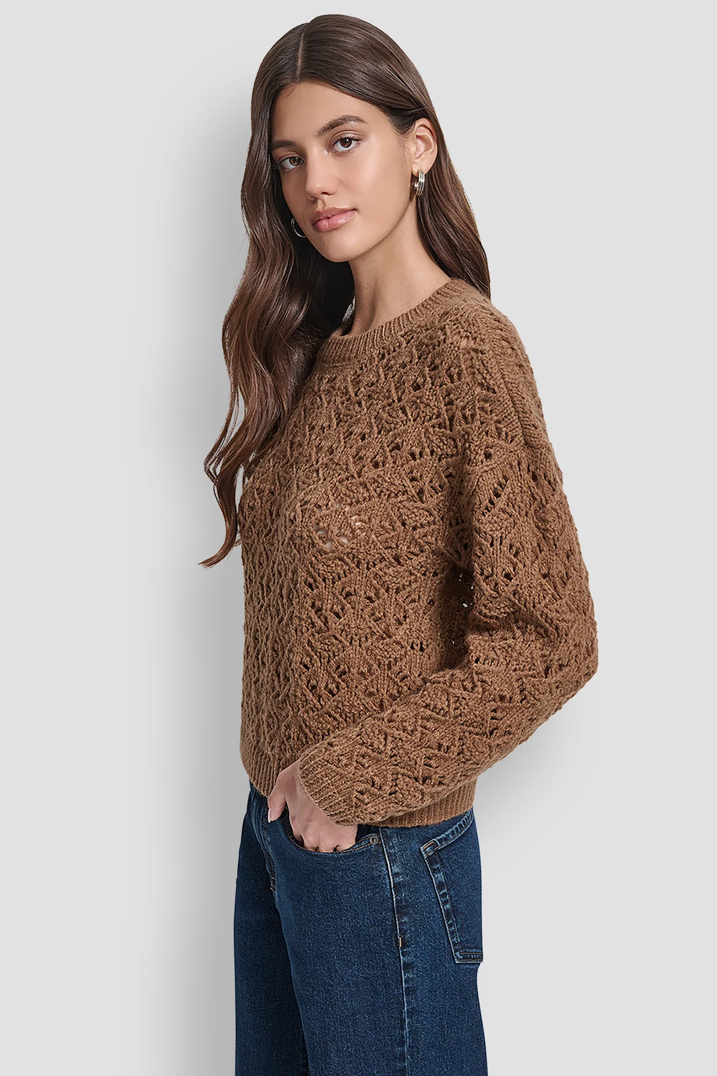 POINTELLE STITCH SWEATER - Image 3