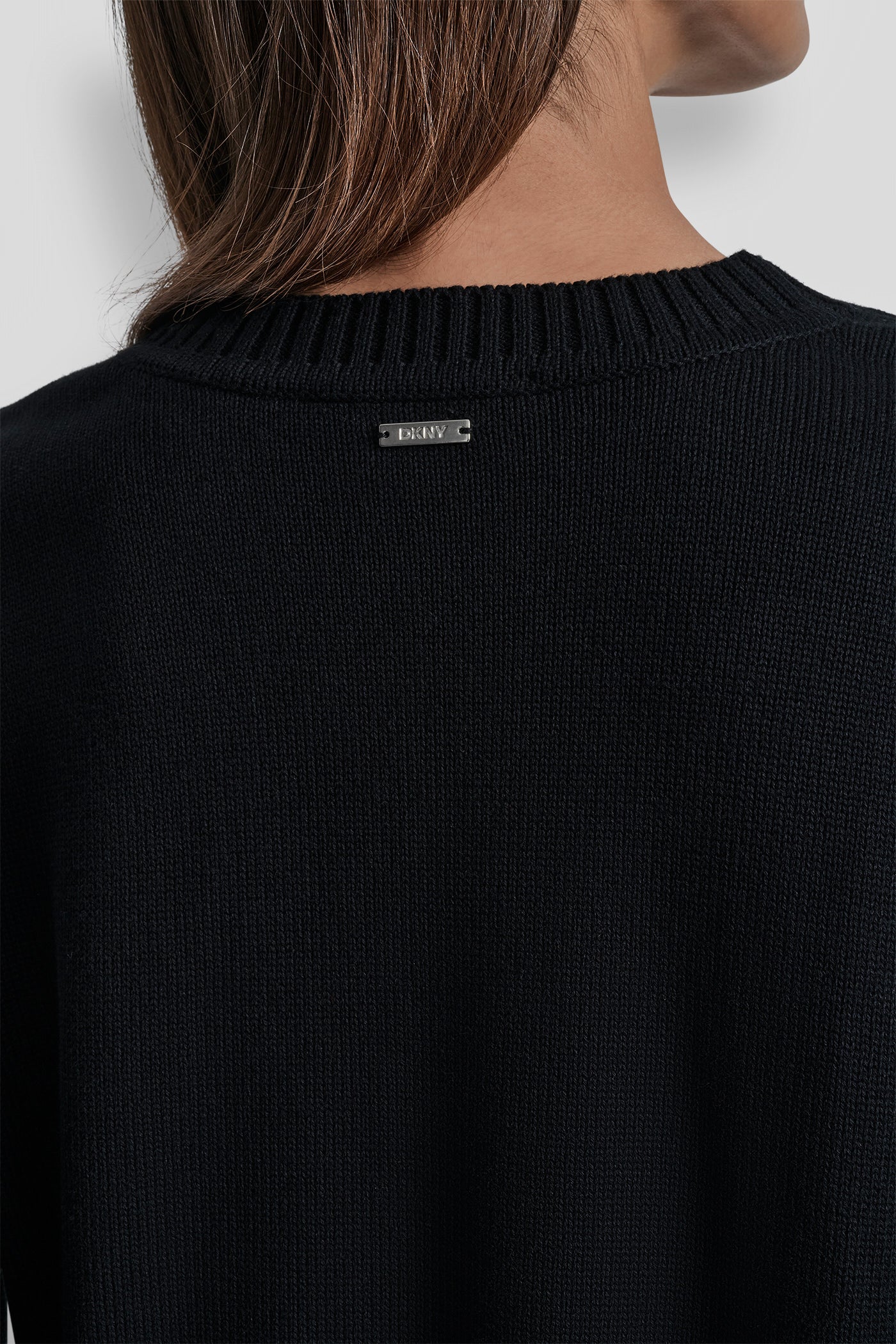 LONG SLEEVE RHINESTONE CREW NECK SWEATER - Image 4