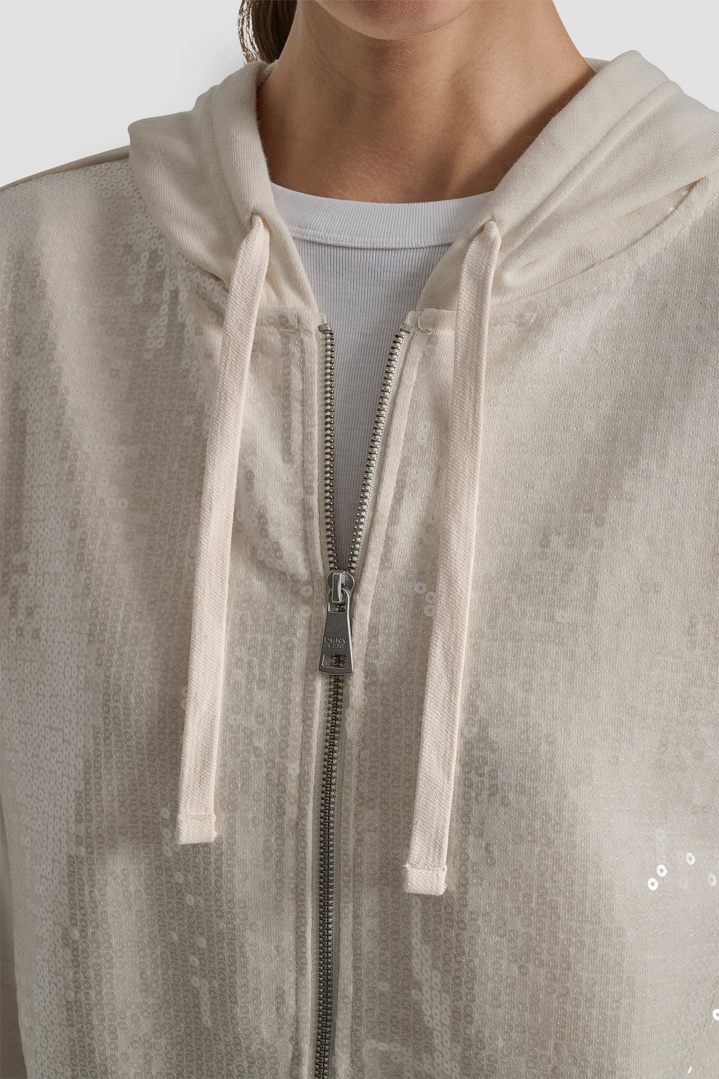 SEQUIN ZIP FRONT HOODIE - Image 4