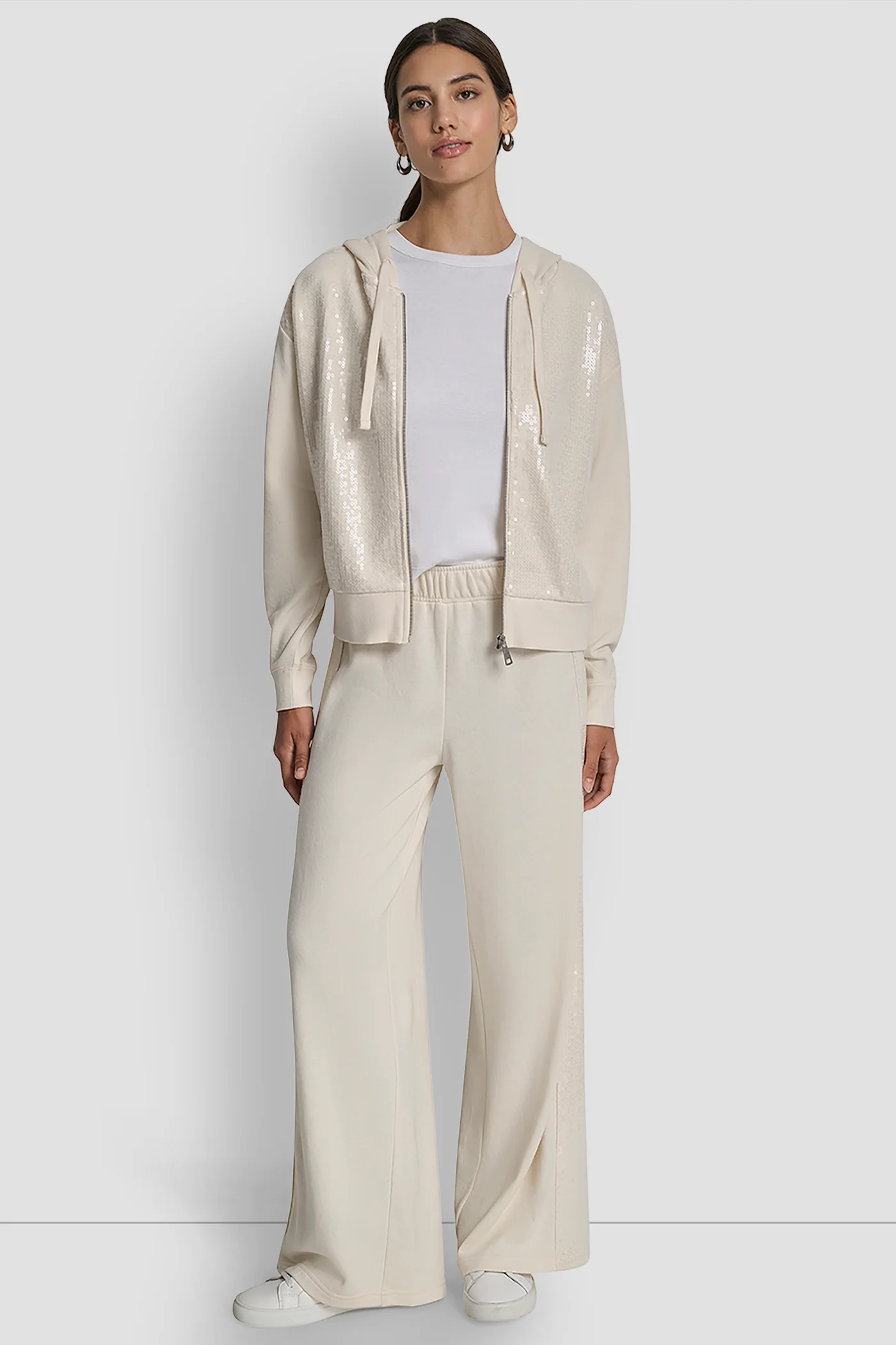 SEQUIN ZIP FRONT HOODIE - Image 6