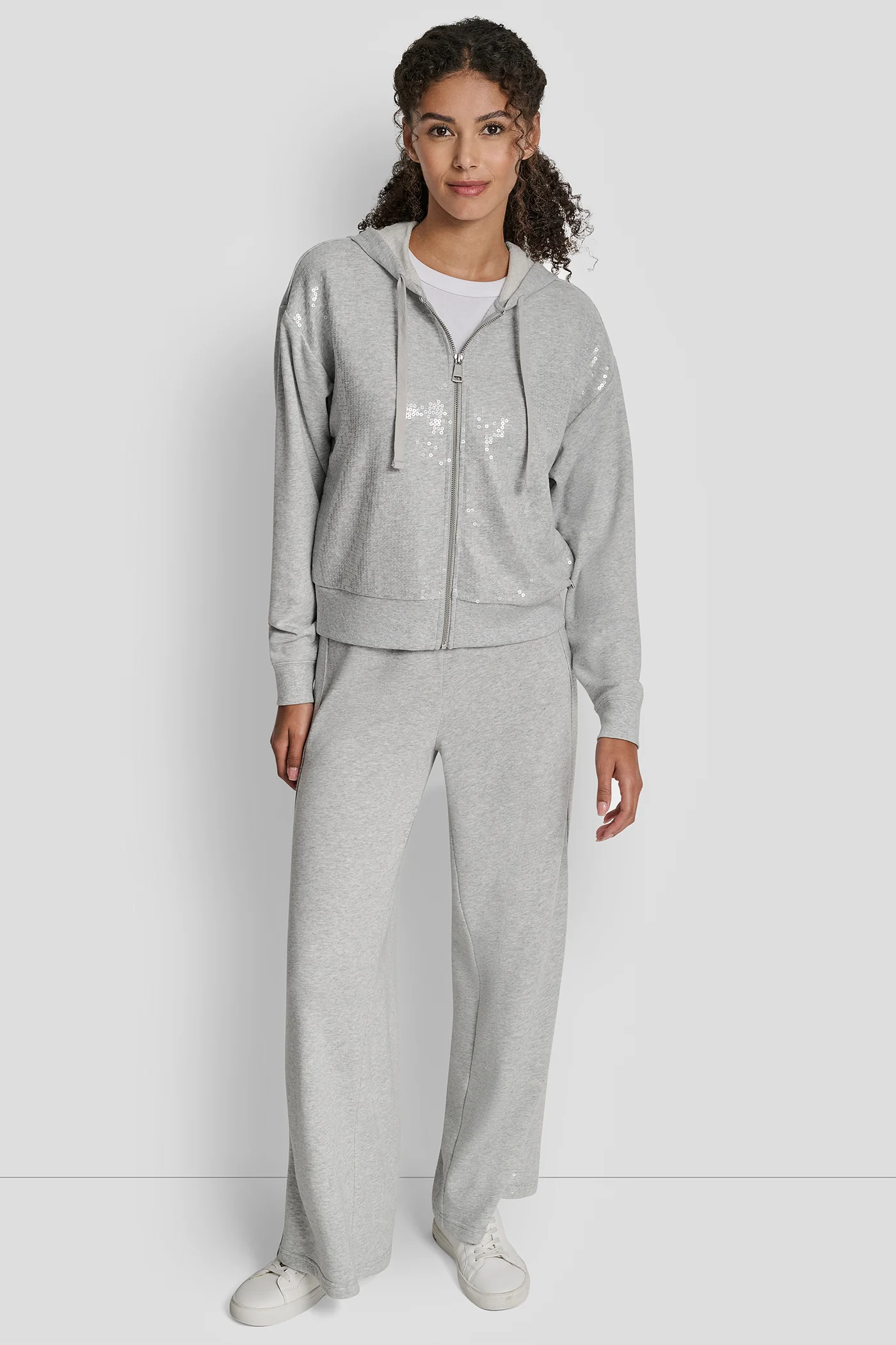 SEQUIN ZIP FRONT HOODIE - Image 6