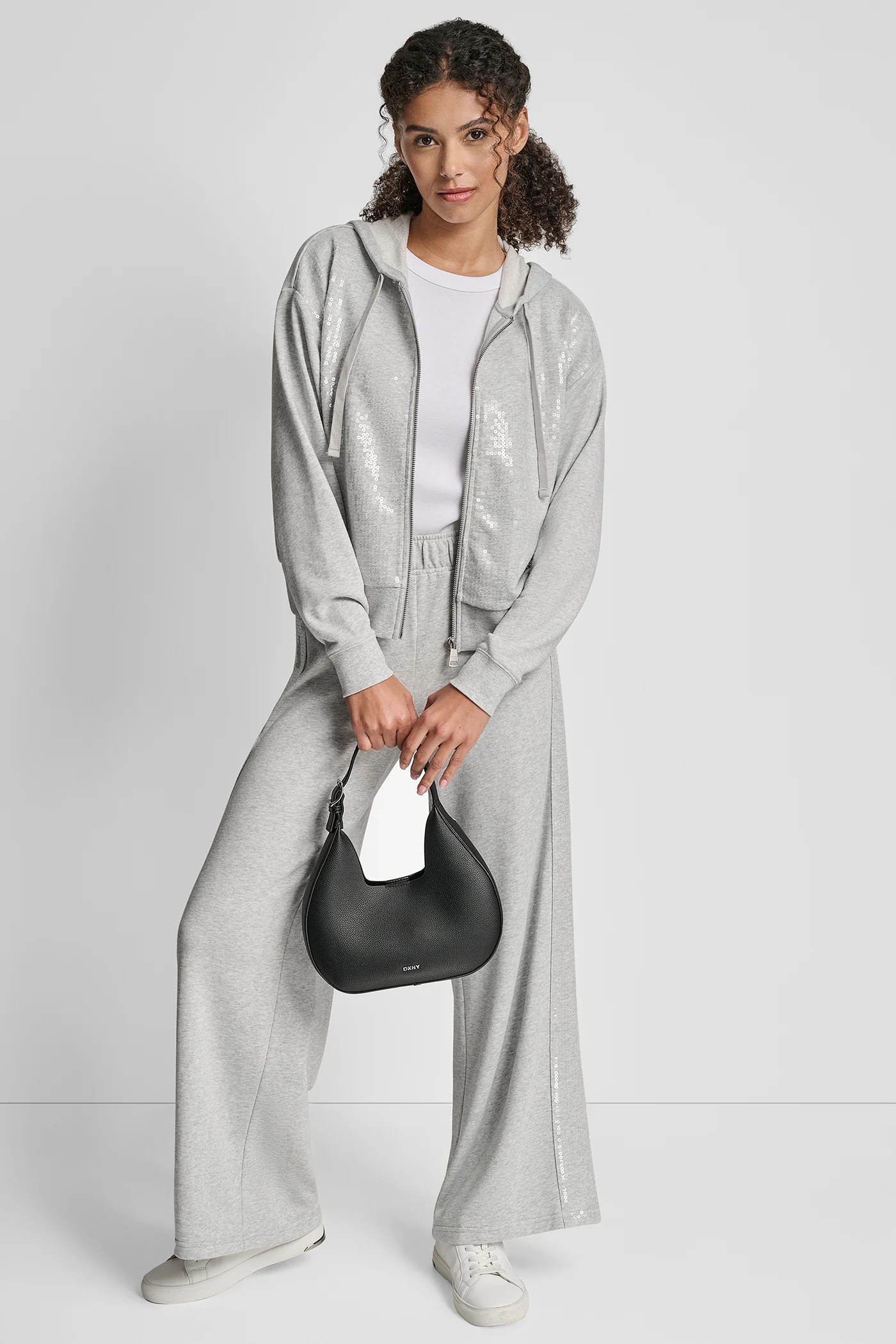 SEQUIN ZIP FRONT HOODIE - Image 7