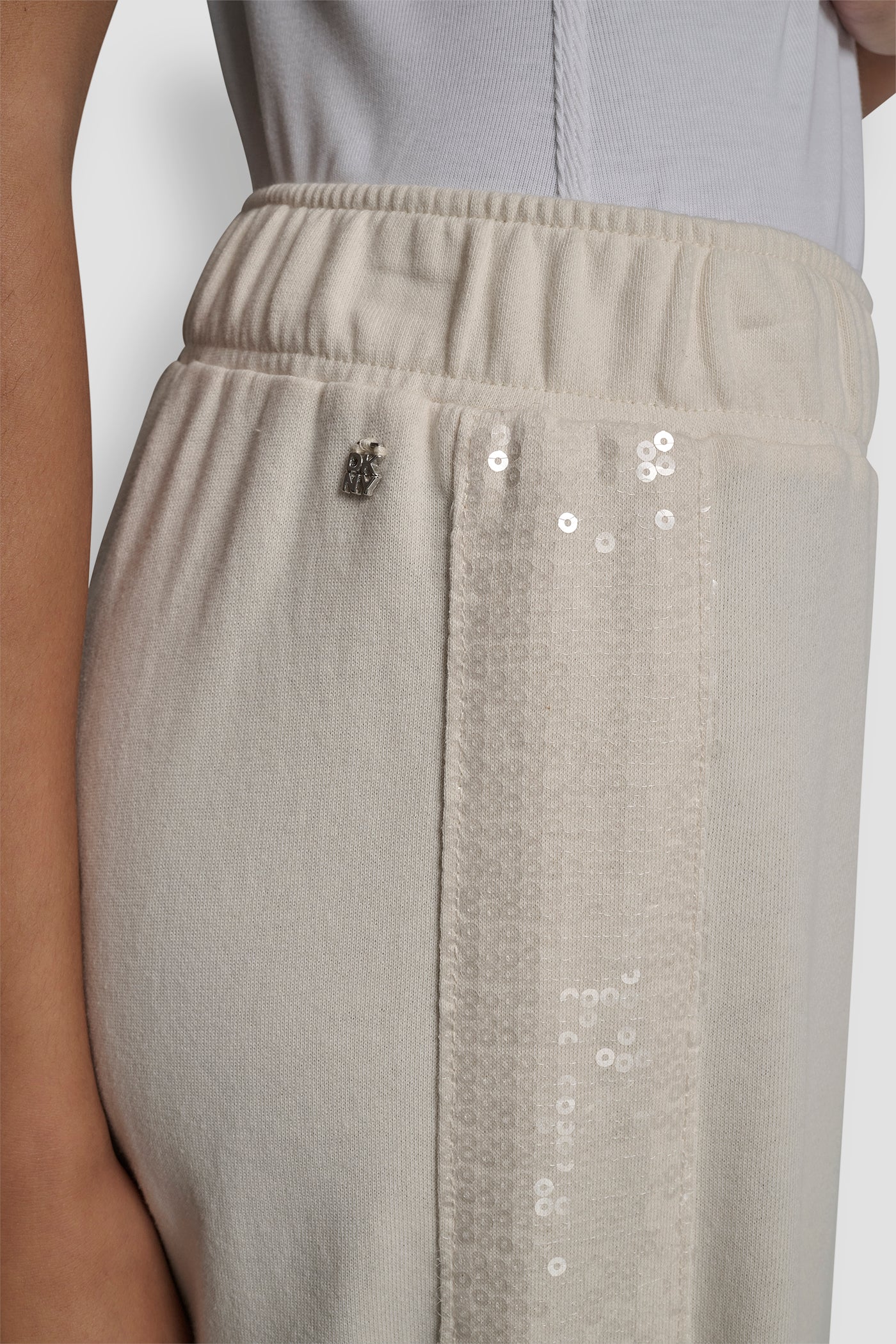 SEQUIN STRIPE WIDE LEG PANT - Image 4