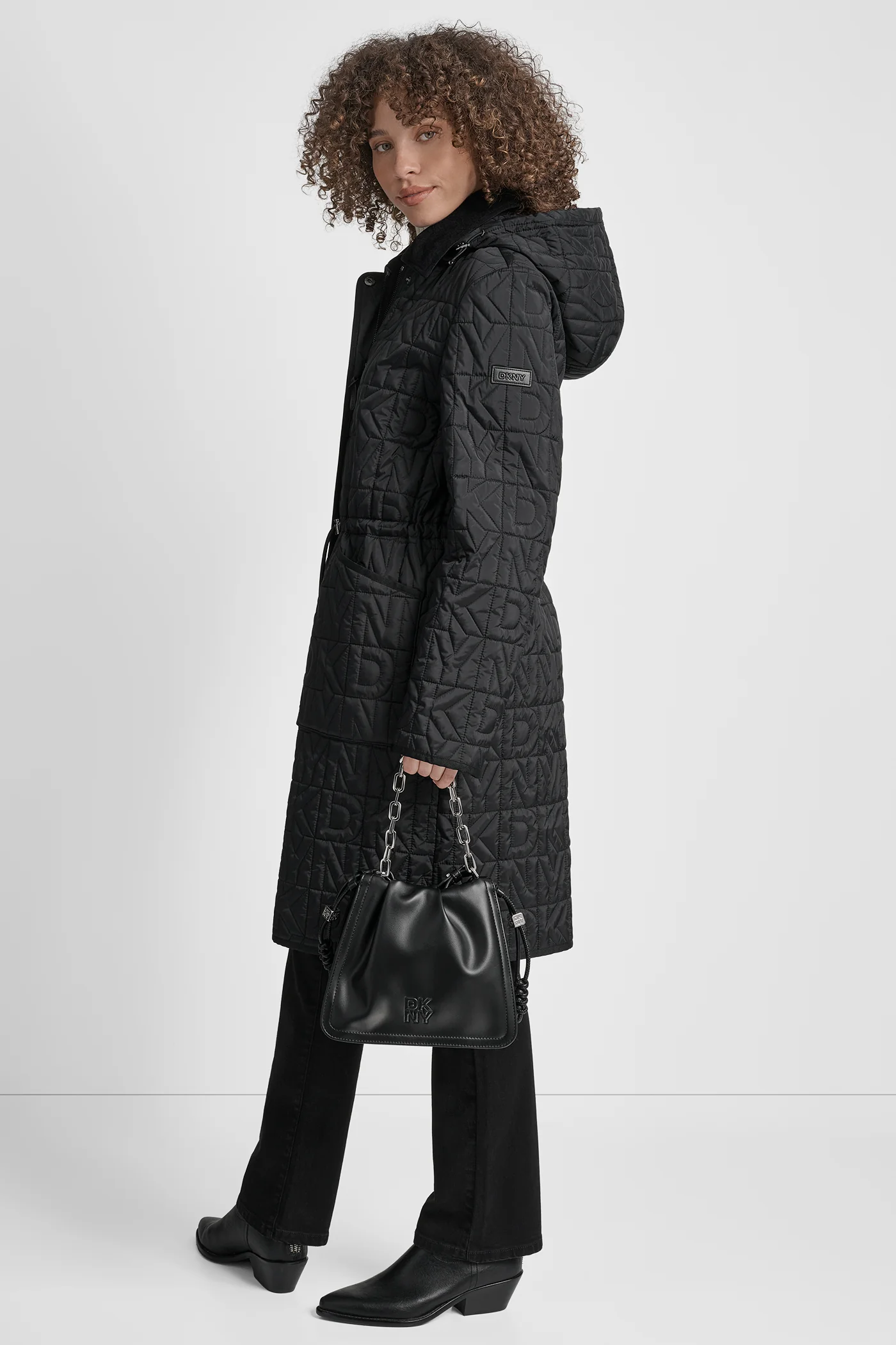 LONG QUILTED COAT - Image 3