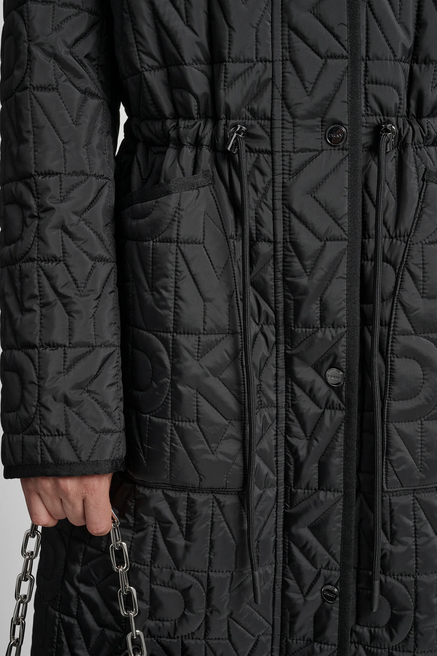 LONG QUILTED COAT - Image 4