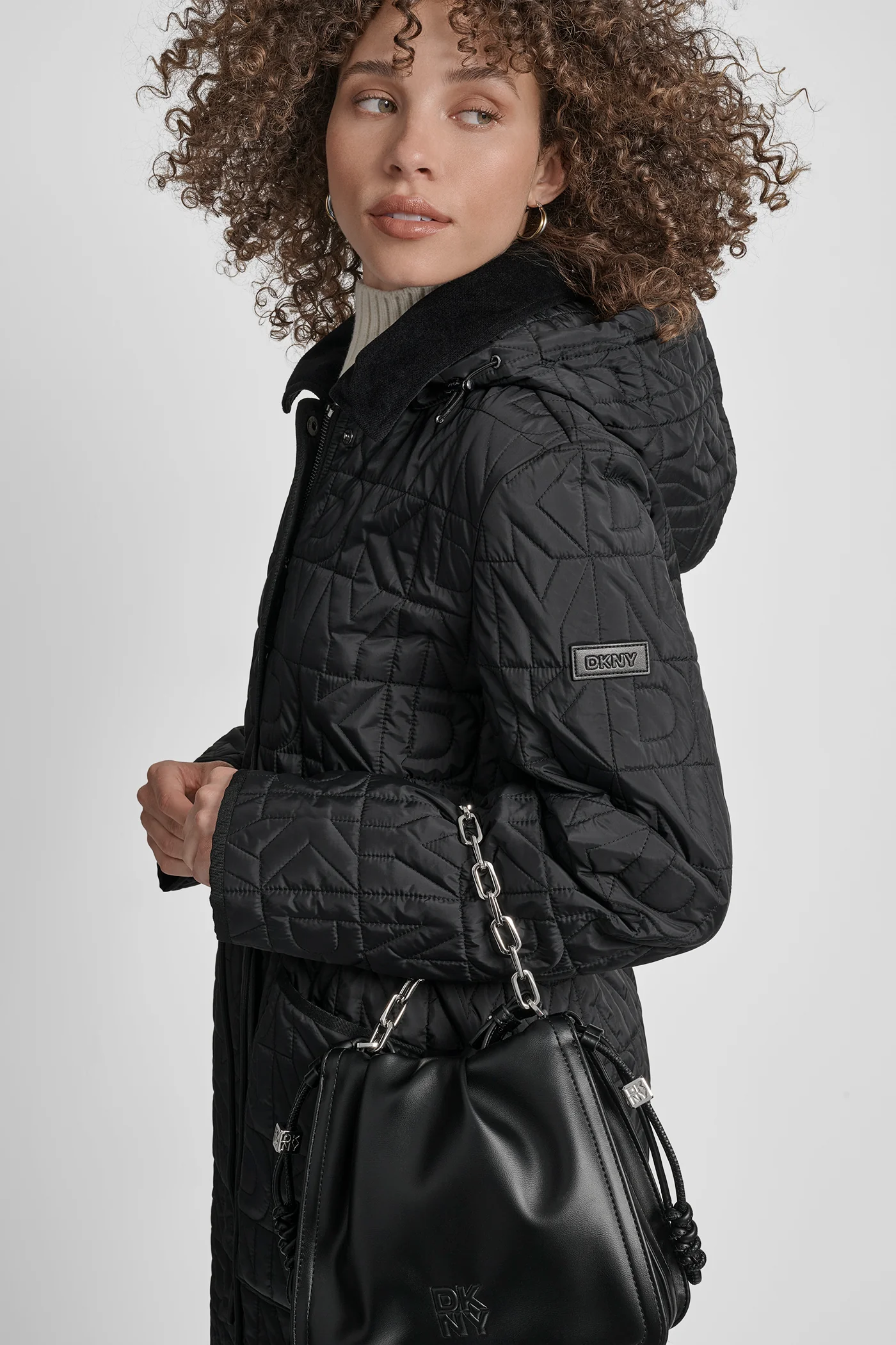 LONG QUILTED COAT - Image 6