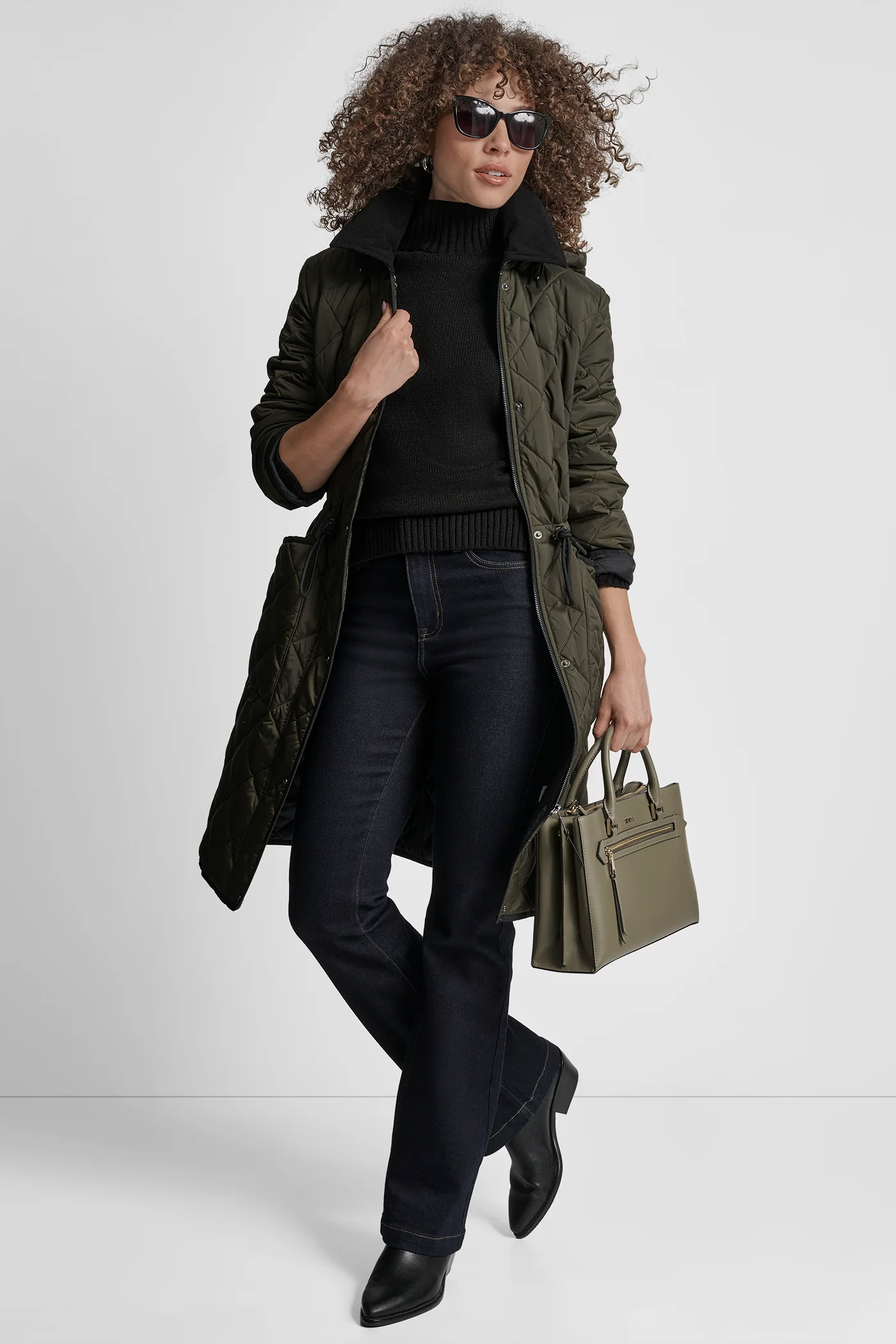 LONG QUILTED COAT - Image 10