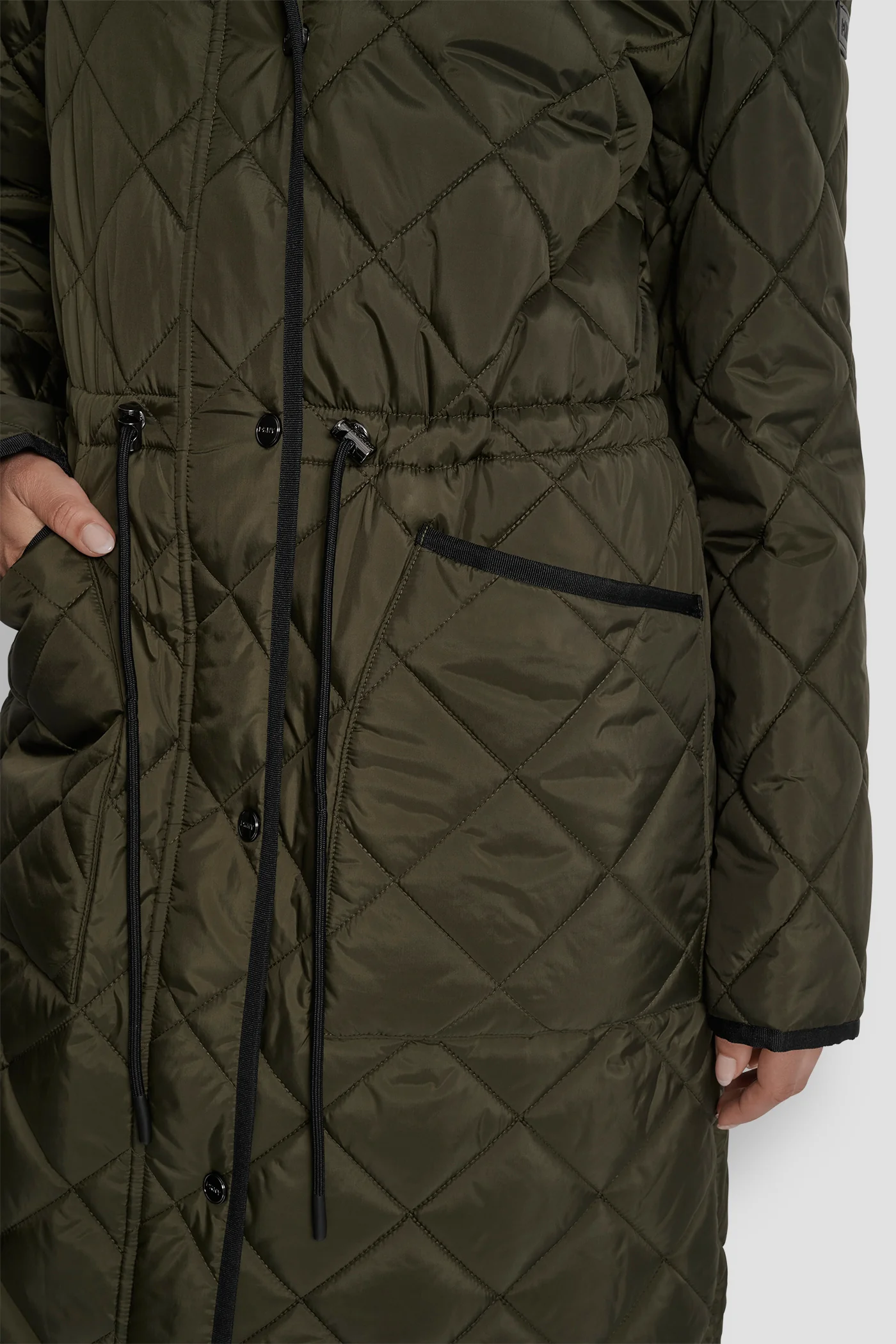 LONG QUILTED COAT - Image 6