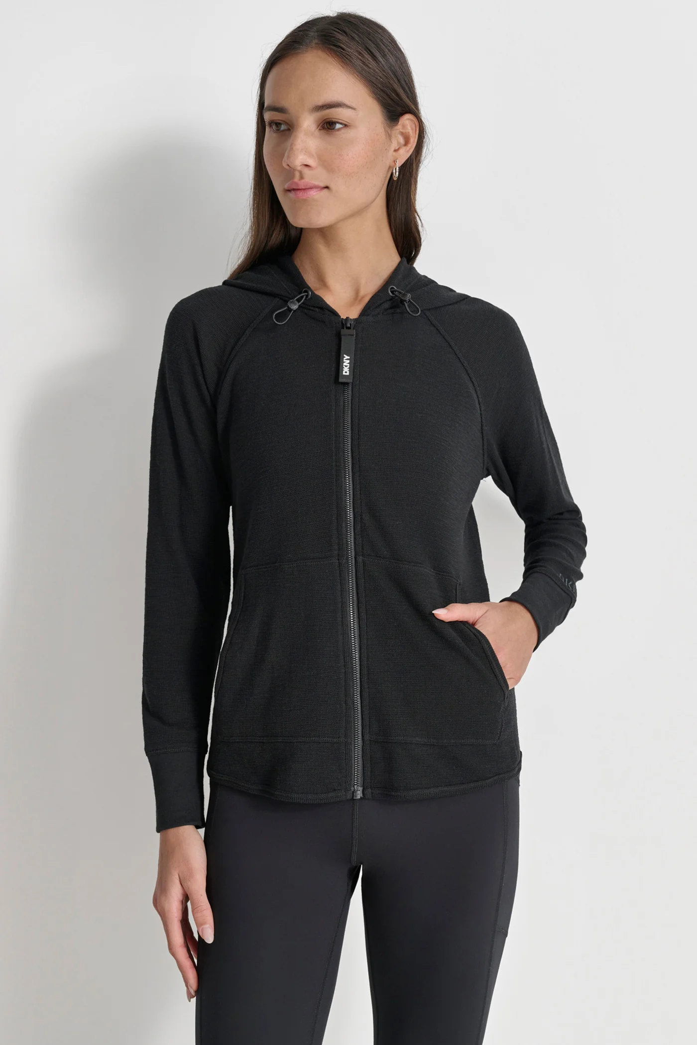 WAFFLE-KNIT HOODED JACKET - Image 5