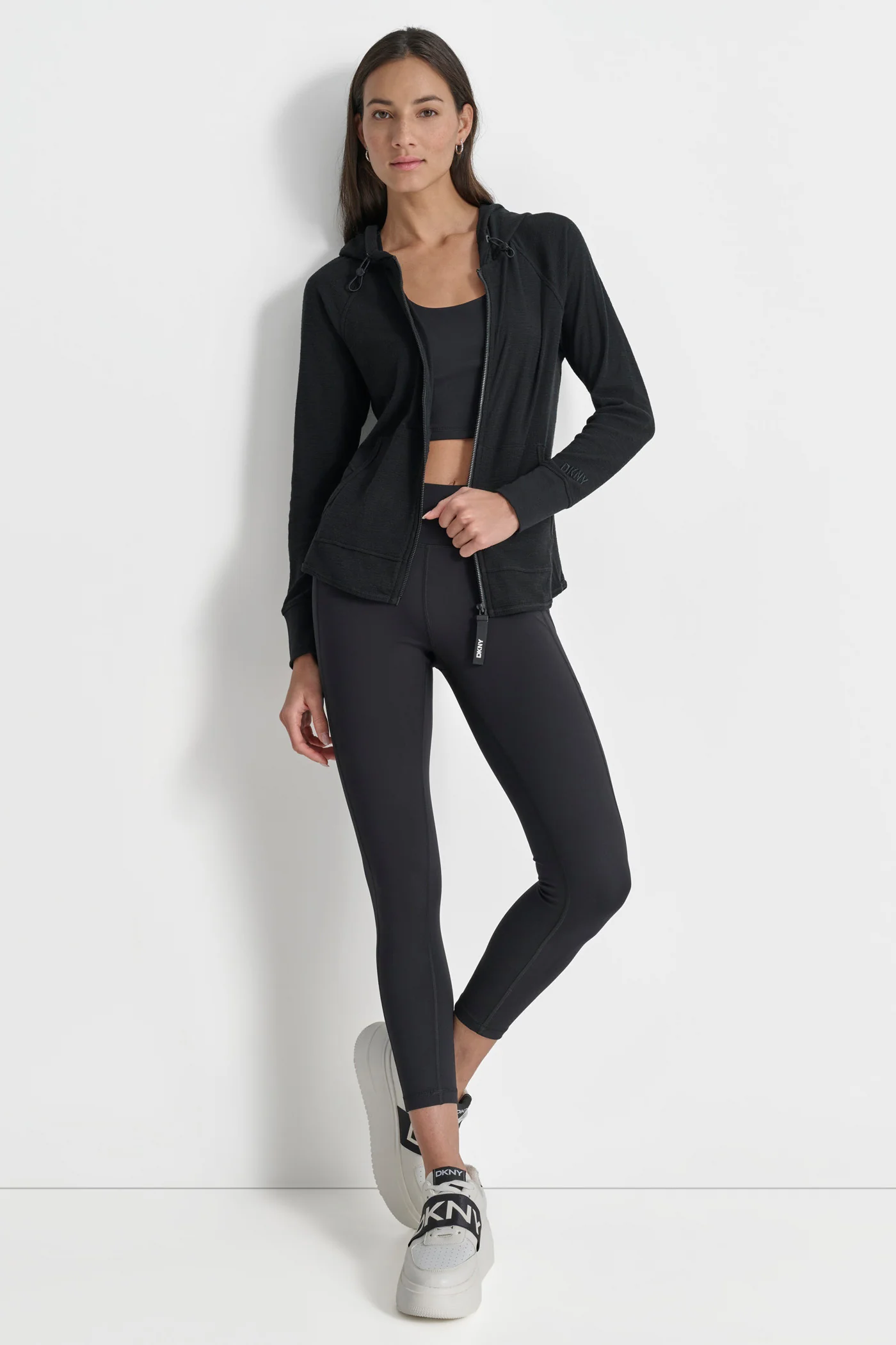 WAFFLE-KNIT HOODED JACKET - Image 6