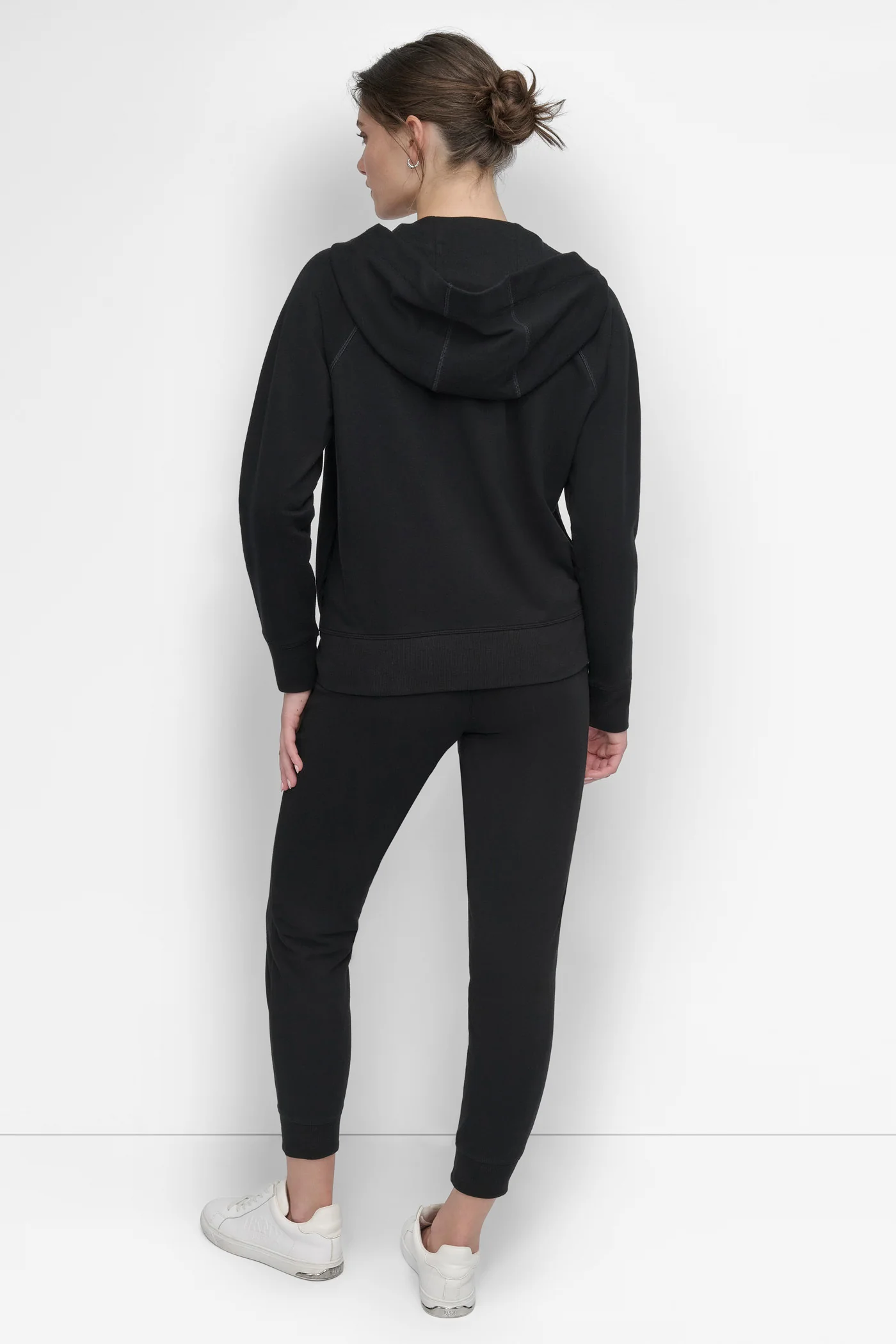 TWO TONE LOGO DRAWSTRING HOODIE - Image 7