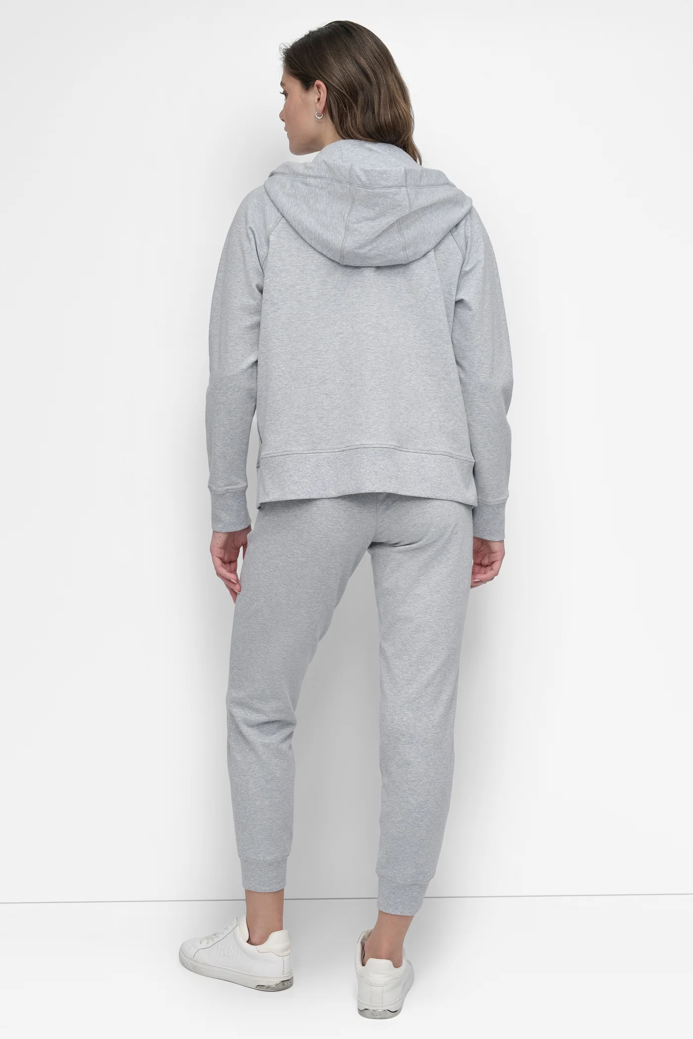 TWO TONE LOGO DRAWSTRING HOODIE - Image 10