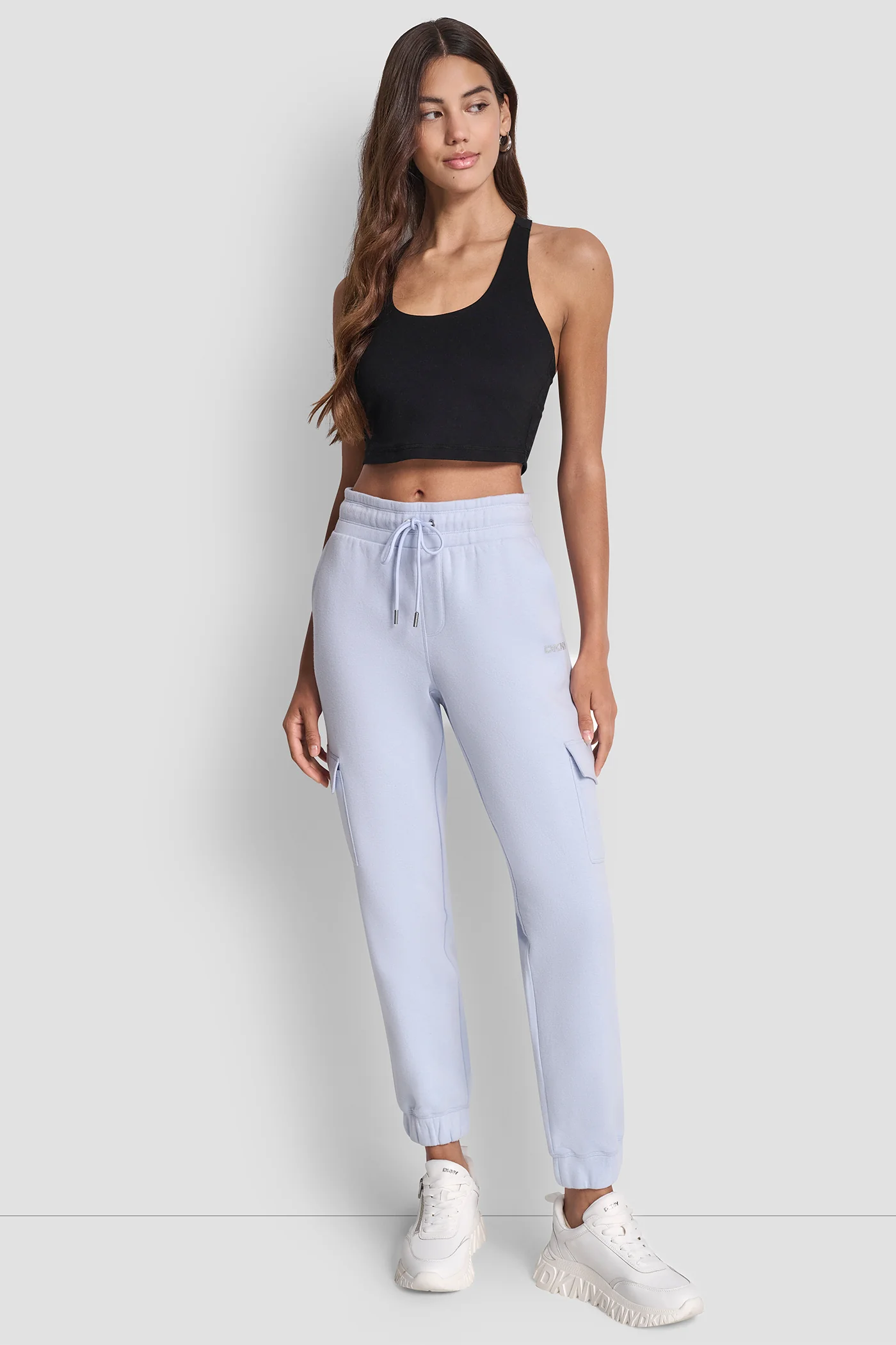 HIGH-RISE STUDDED LOGO SLIM JOGGER - Image 6