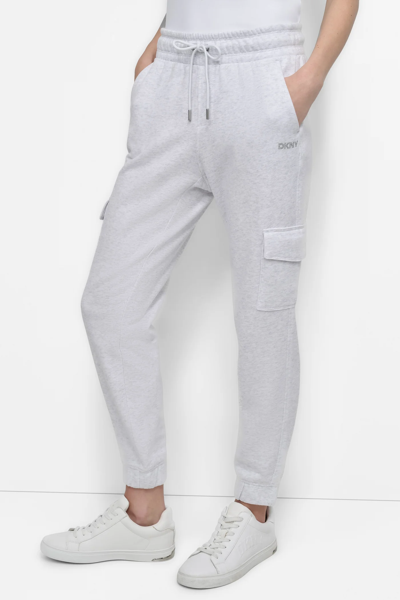 HIGH-RISE STUDDED LOGO SLIM JOGGER - Image 5