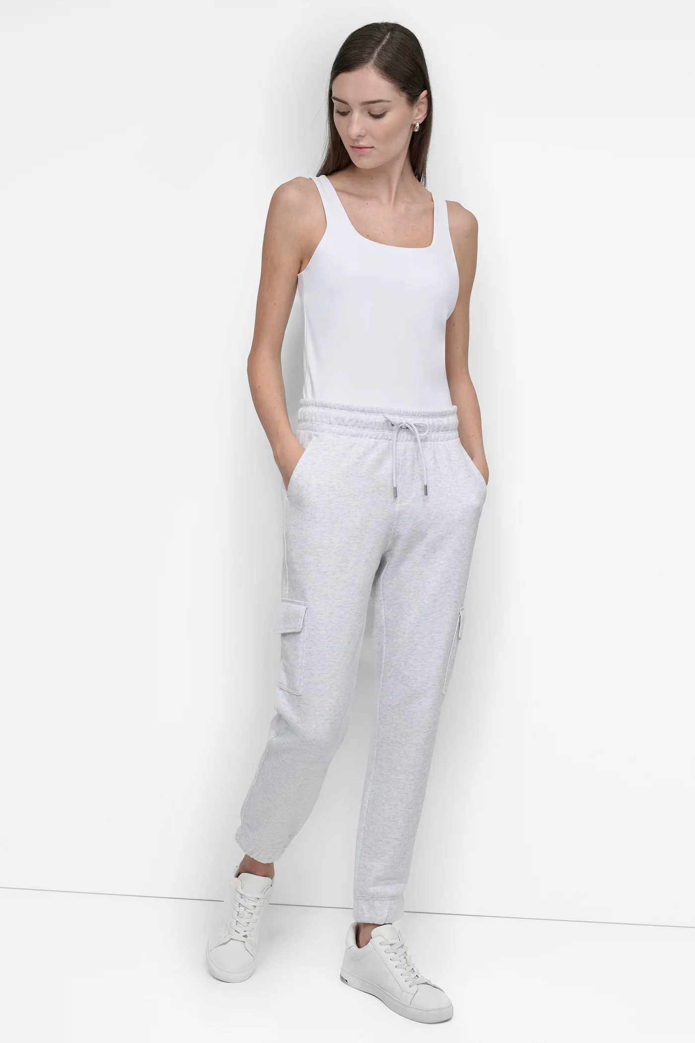 HIGH-RISE STUDDED LOGO SLIM JOGGER - Image 6