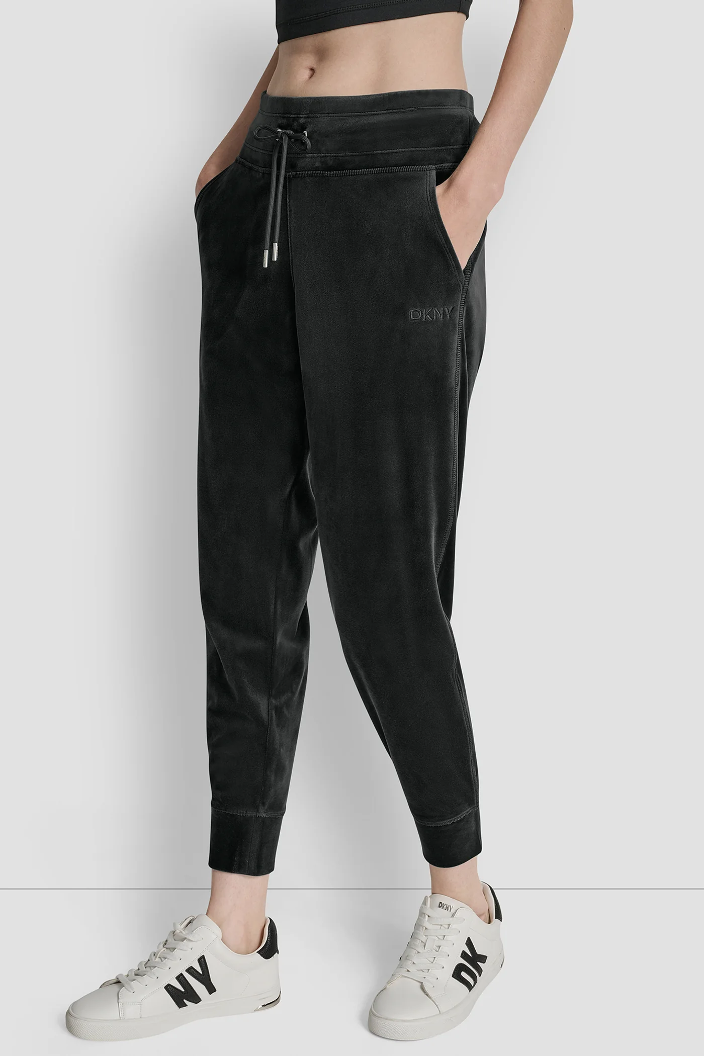 VELOUR HD EMBROIDERY LOGO SLIM FIT JOGGER - Image 3