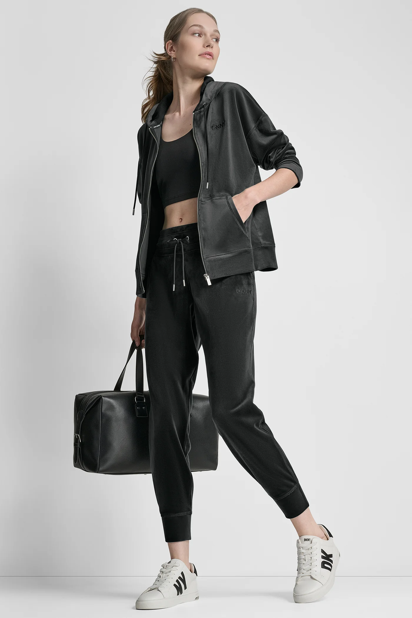 VELOUR HD EMBROIDERY LOGO SLIM FIT JOGGER - Image 6