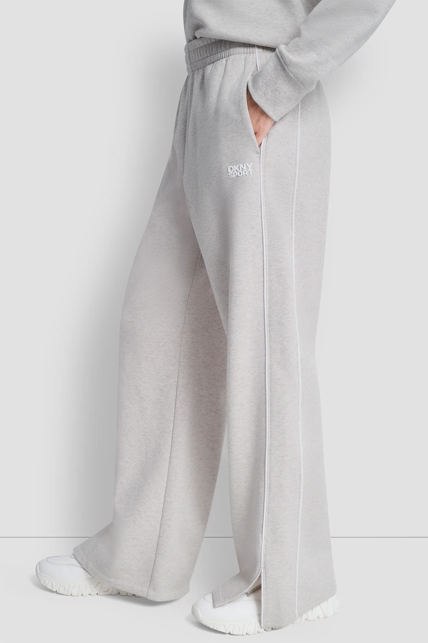 HIGH-RISE PIPED TRACK PANTS - Image 4
