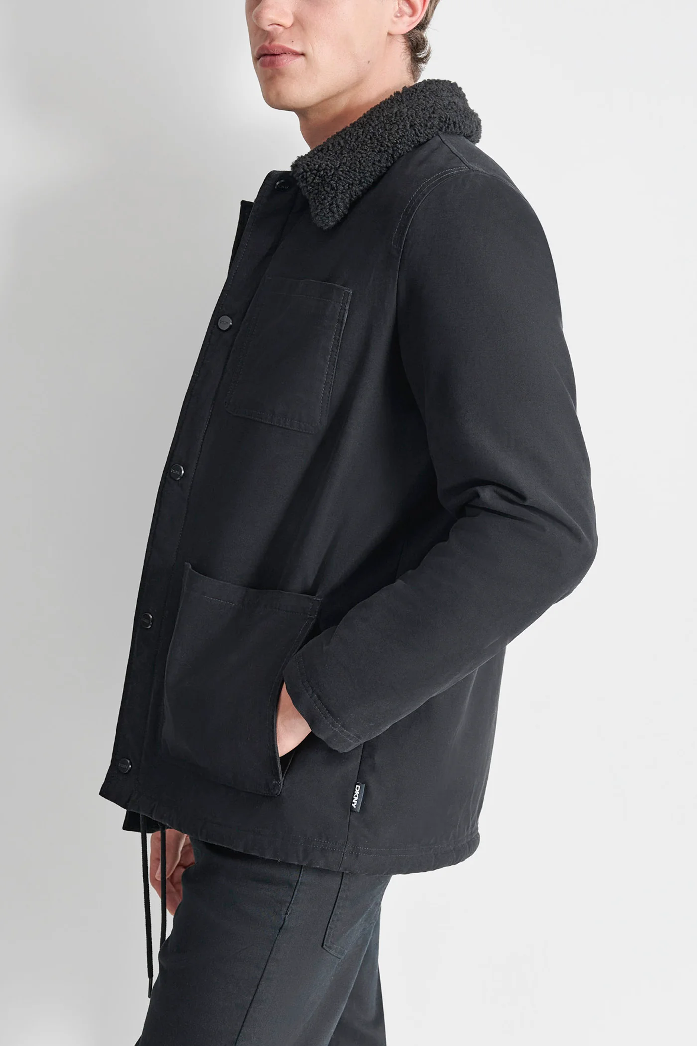 SHERPA LINED COTTON WORKER JACKET - Image 3