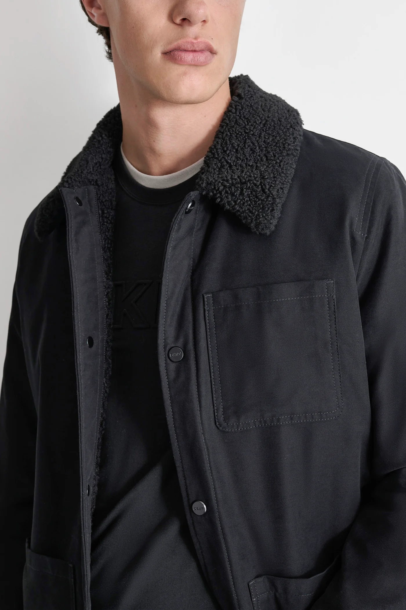 SHERPA LINED COTTON WORKER JACKET - Image 4