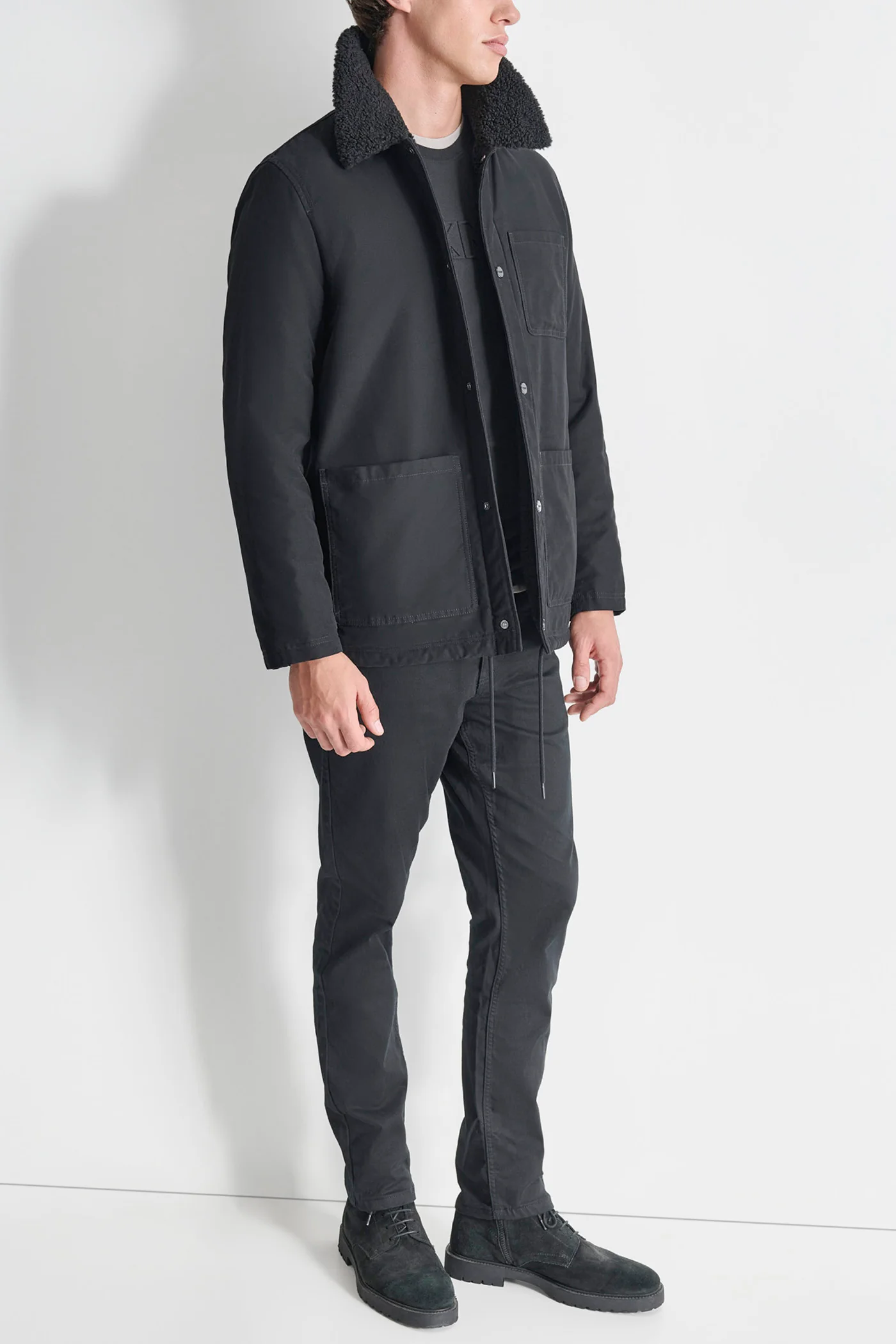 SHERPA LINED COTTON WORKER JACKET - Image 5