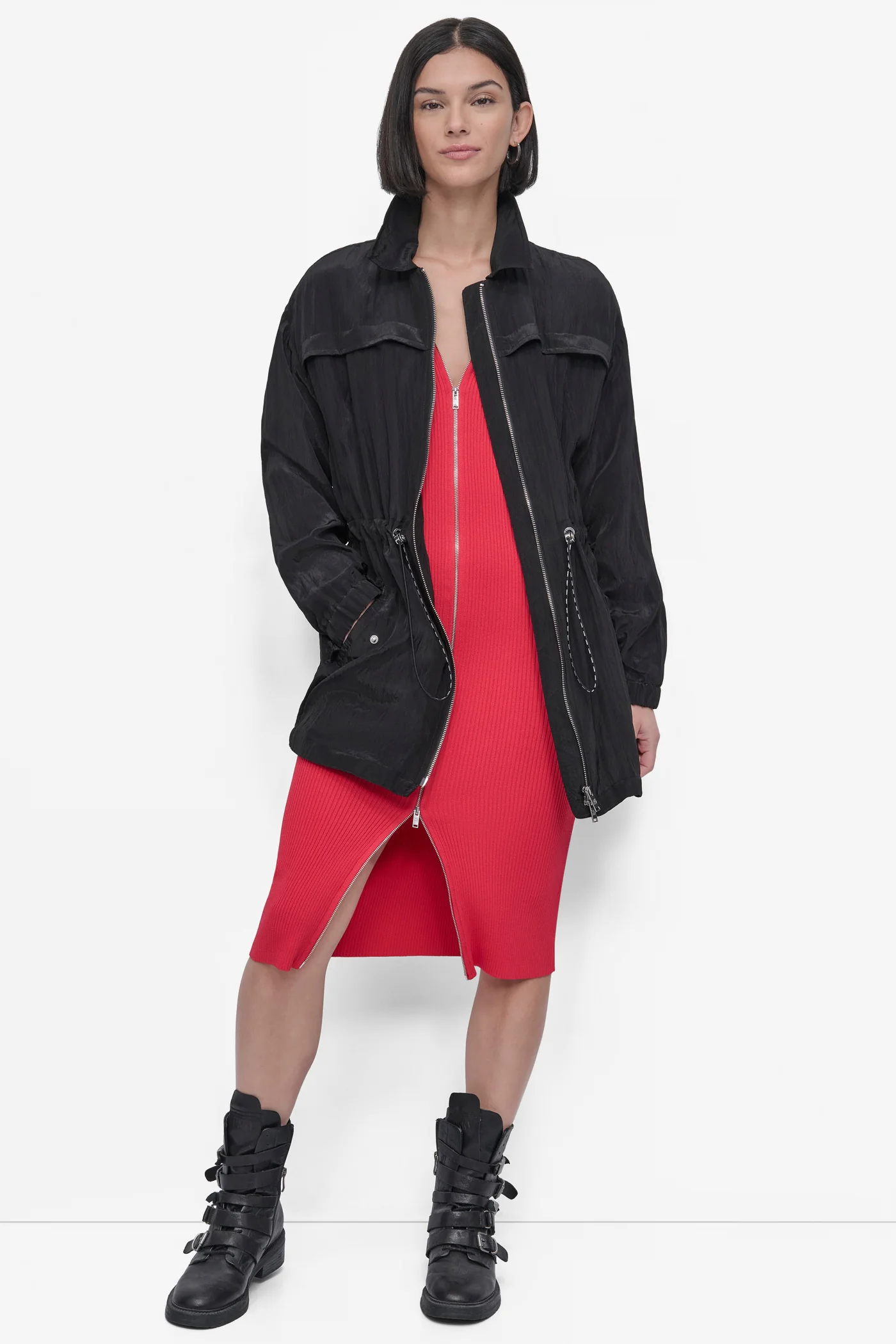 LONG SLEEVE TEXTURED ANARAK JACKET - Image 7