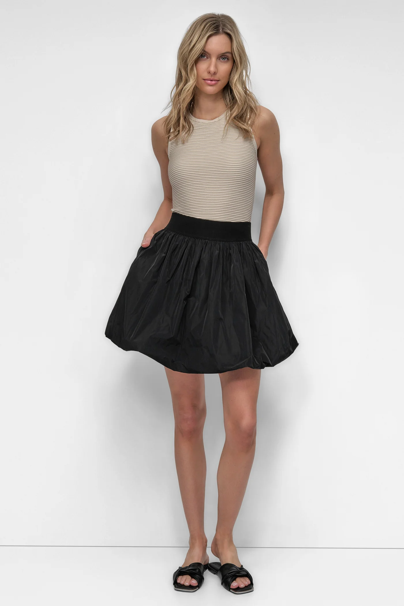 PULL ON MINI BUBBLE SKIRT - Image 5