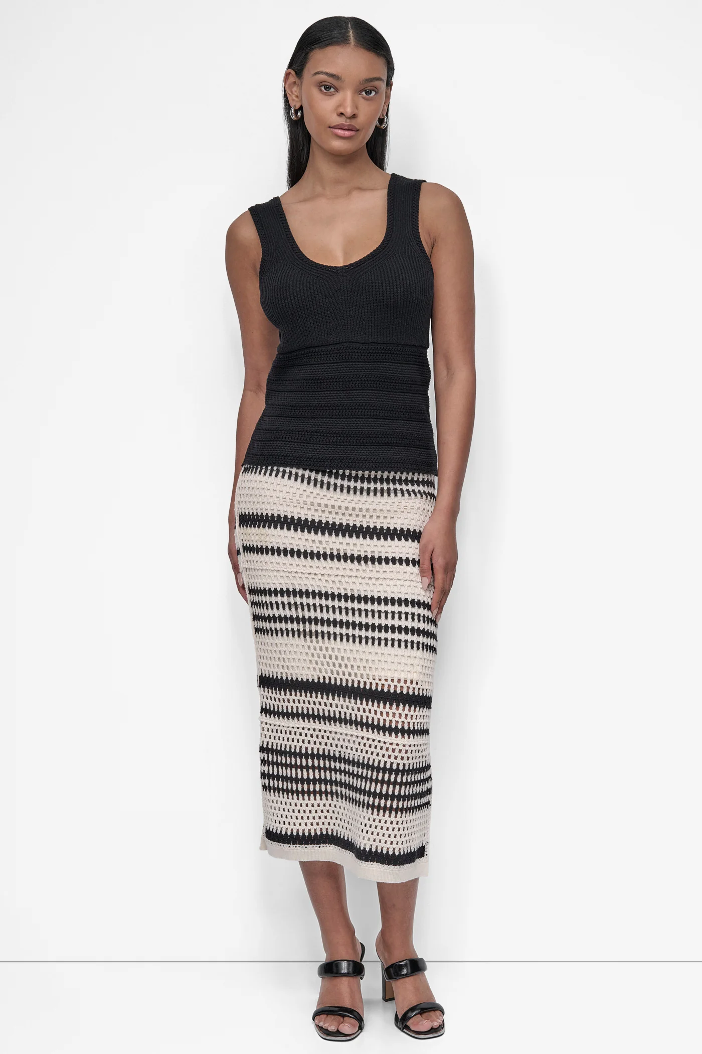 MIXED KNIT SWEATER TANK - Image 5