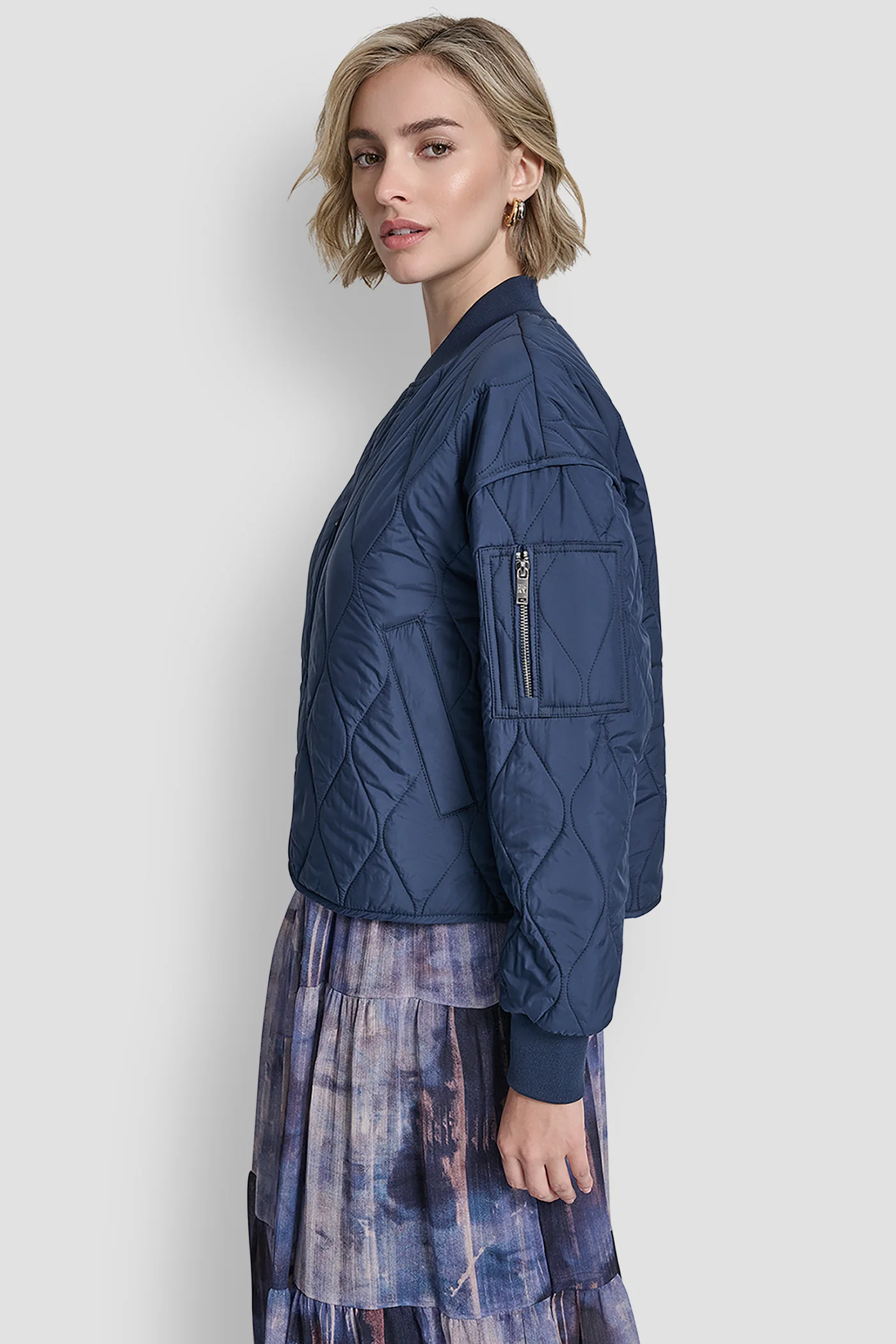 QUILTED BOMBER JACKET - Image 3