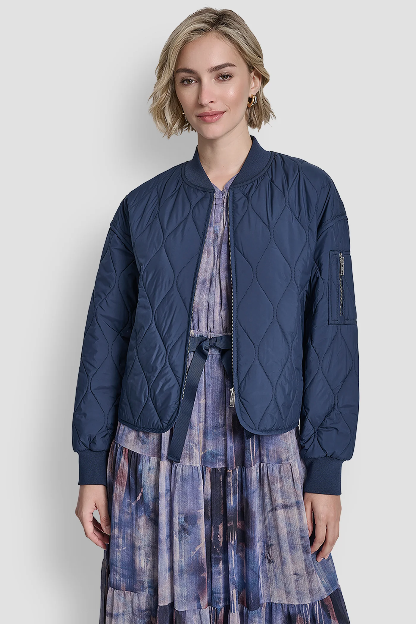 QUILTED BOMBER JACKET - Image 4