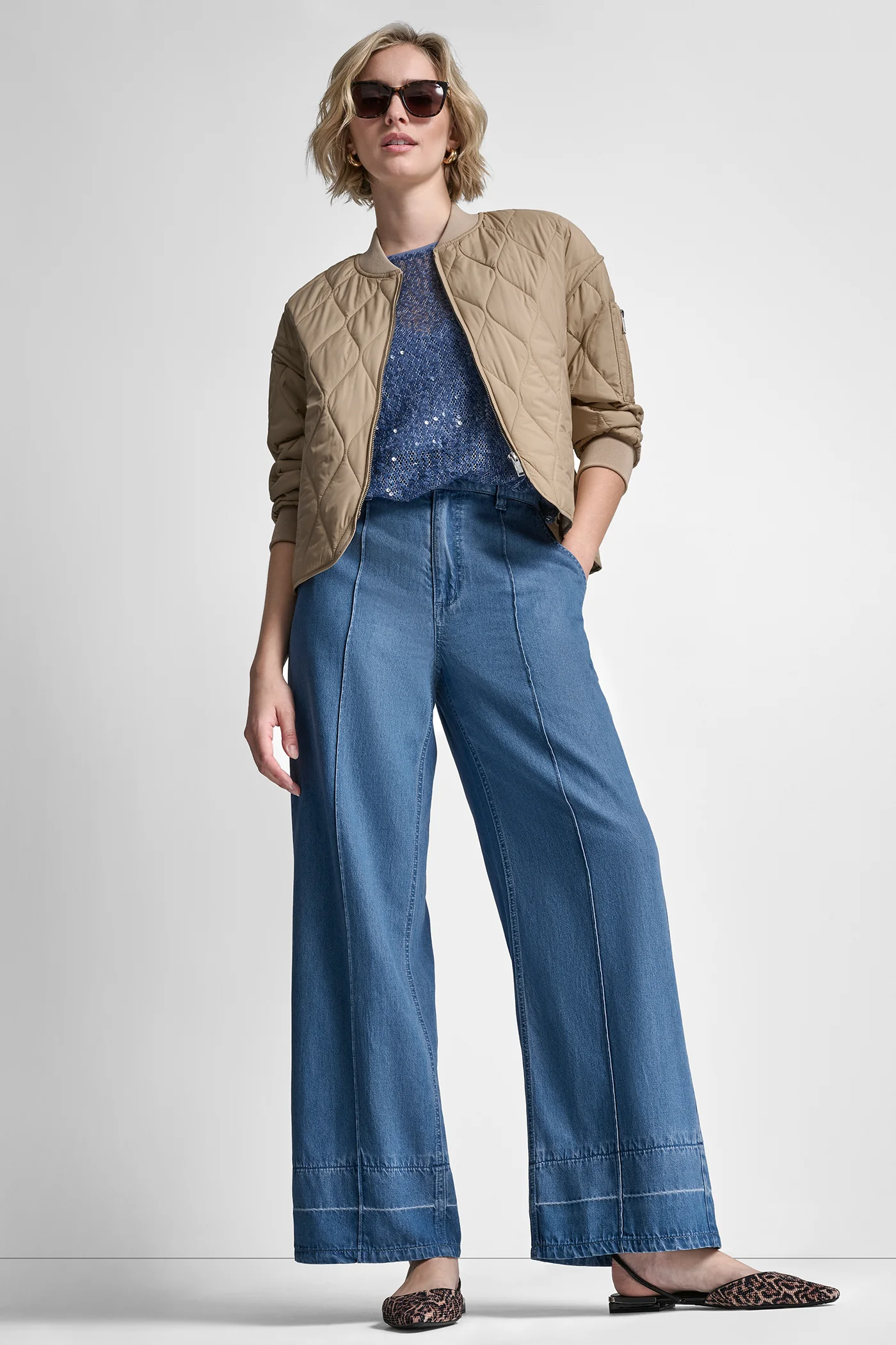 QUILTED BOMBER JACKET - Image 3