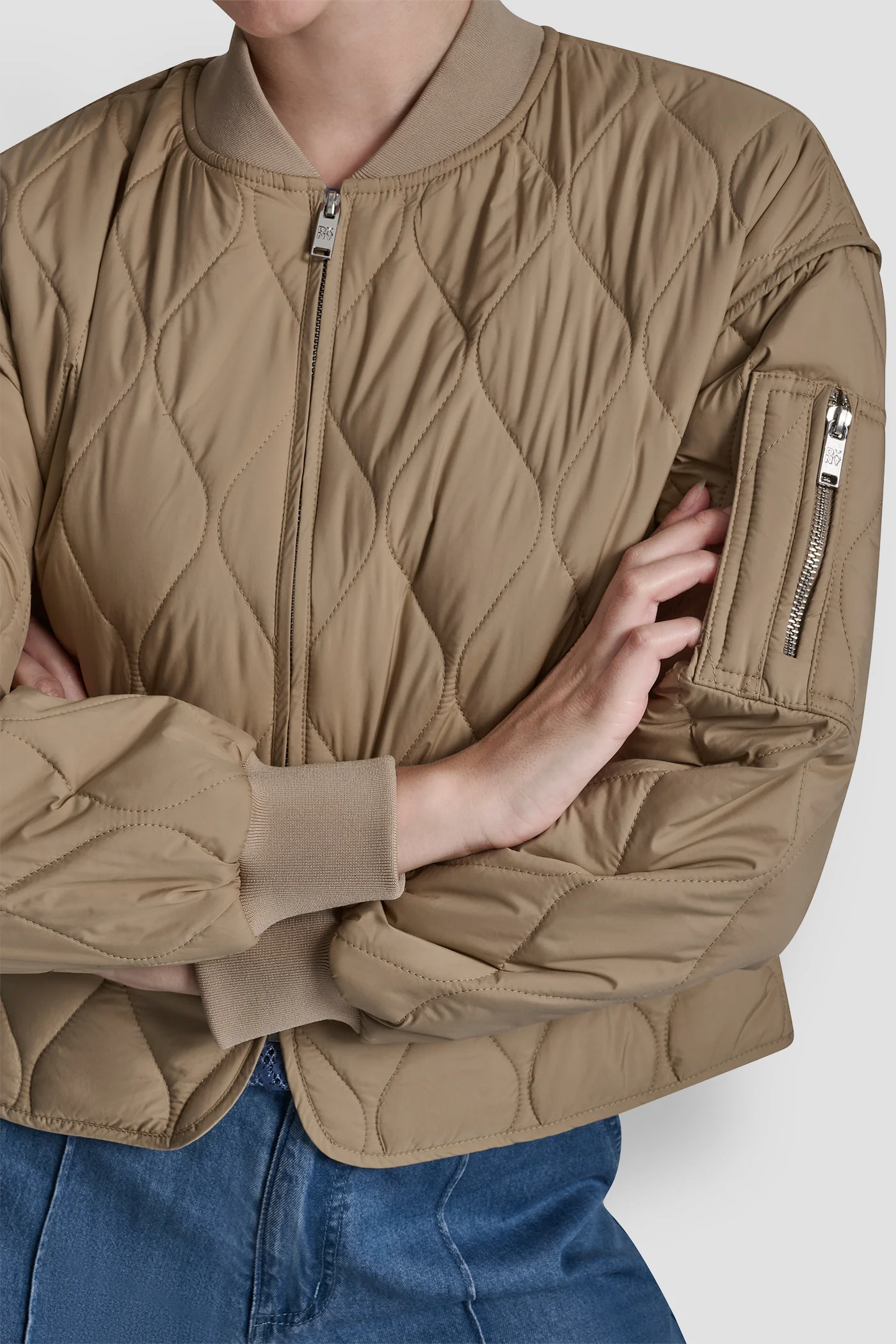 QUILTED BOMBER JACKET - Image 5