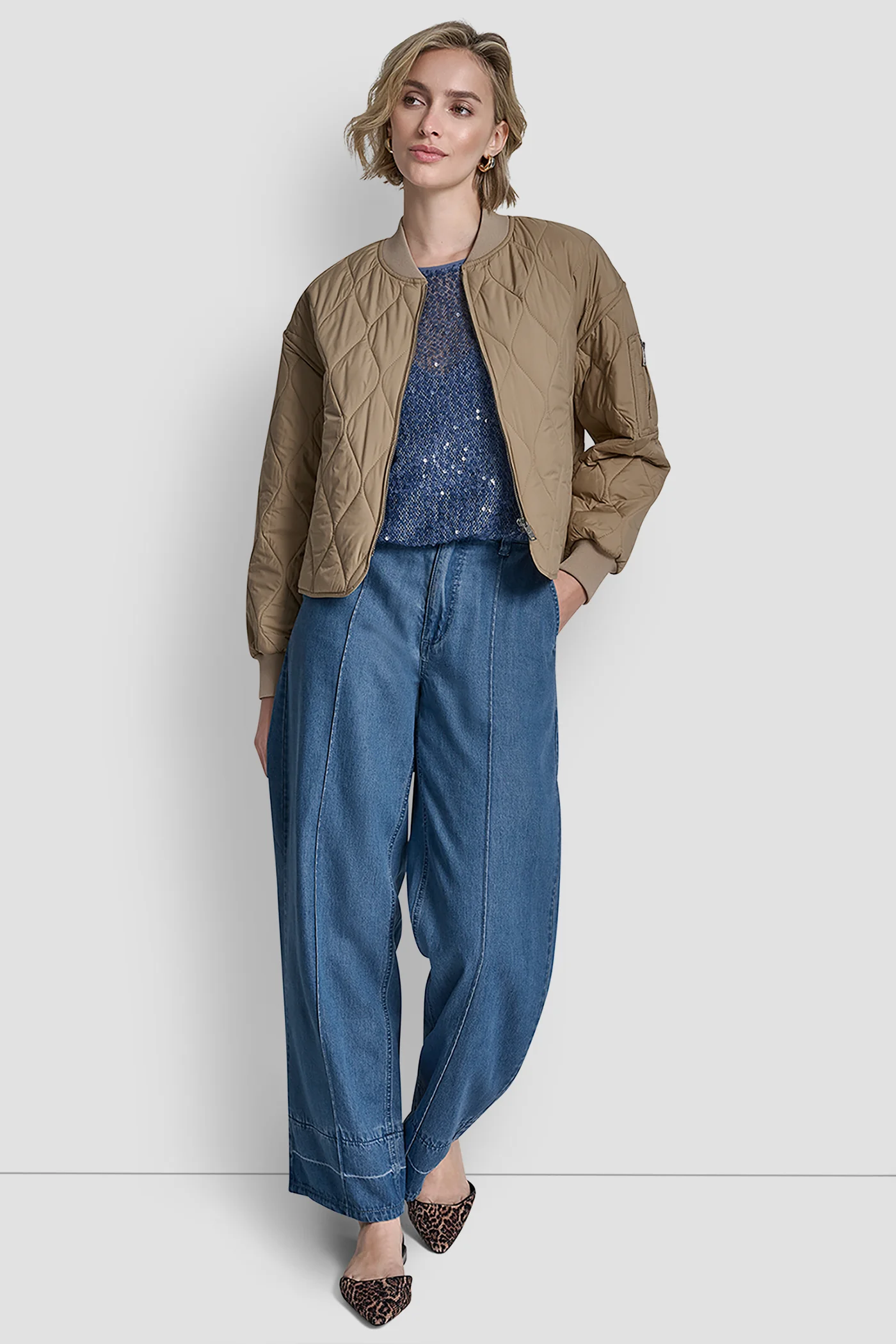 QUILTED BOMBER JACKET - Image 6